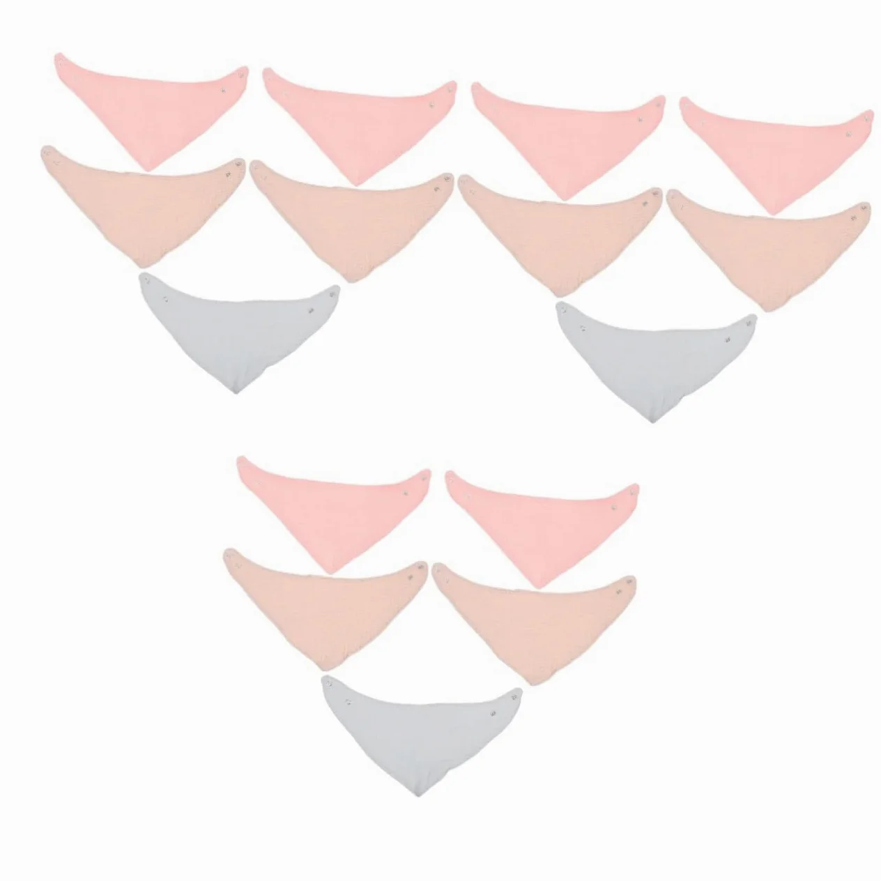 Abaodam 15pezzi Bavaglini Bandana Per Assorbente Per Salivazione e Dentiere Comfort e Protezione Per e