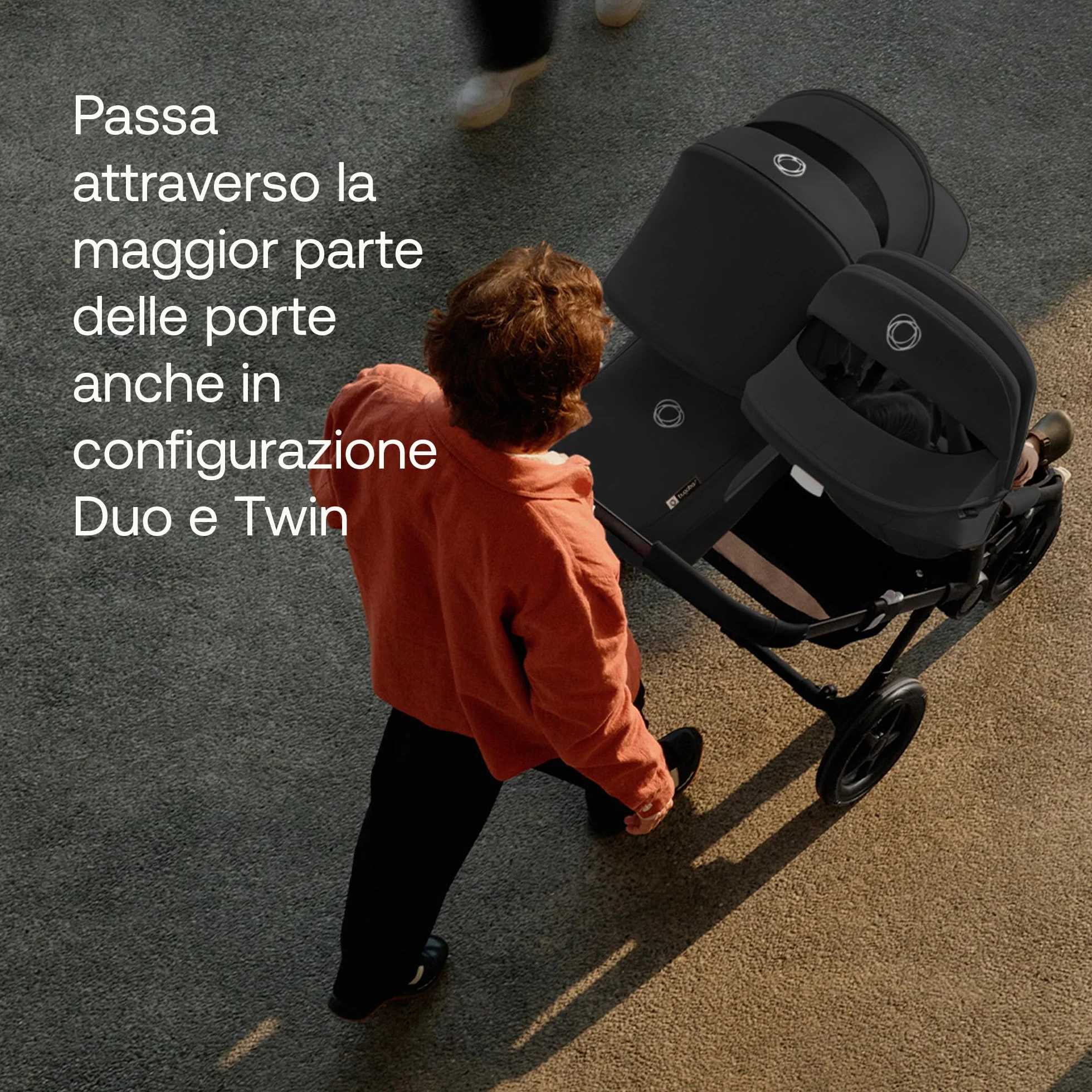 Bugaboo Donkey 5 Twin, Set di Conversione Passeggino Completo, Affiancato, Design Migliorato, Seduta Reversibile, Guida a una Mano e Archiviazione Espandibile, Midnight Black
