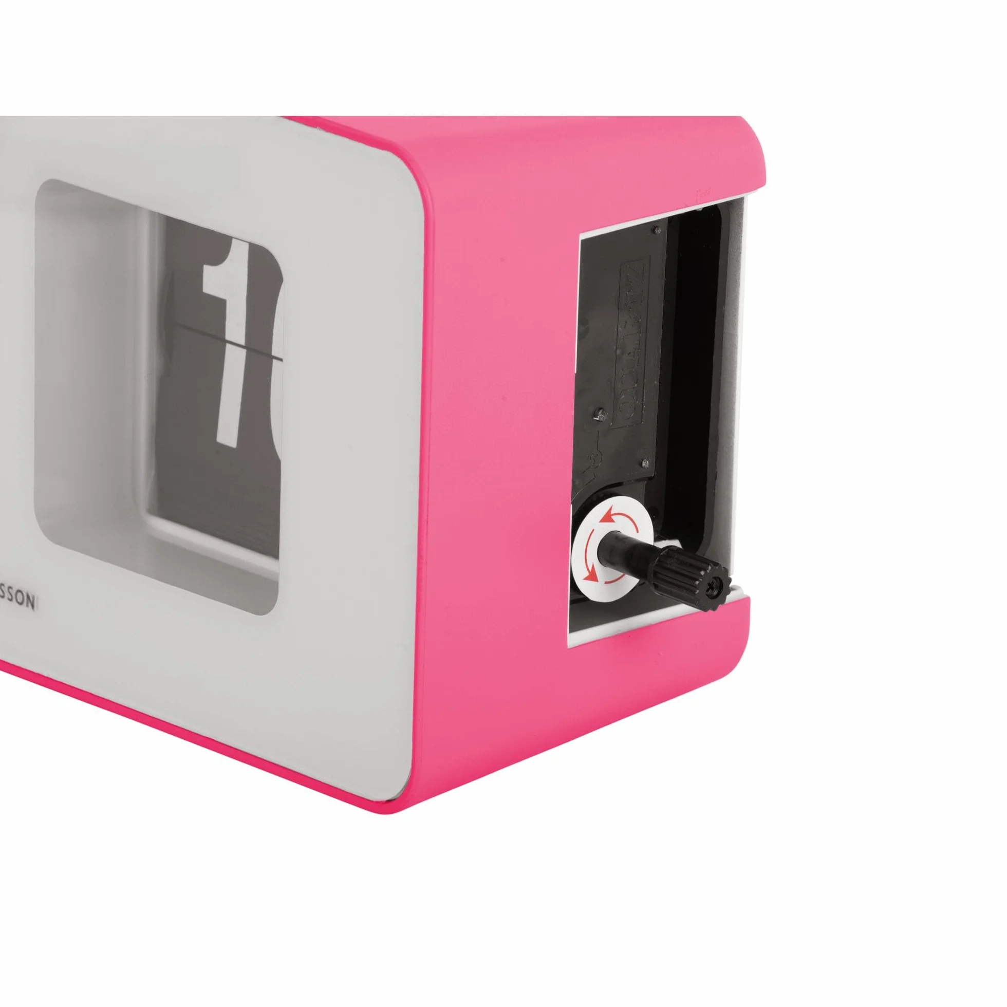Karlsson Wall/Table Clock Funky Flip Bright Rosa