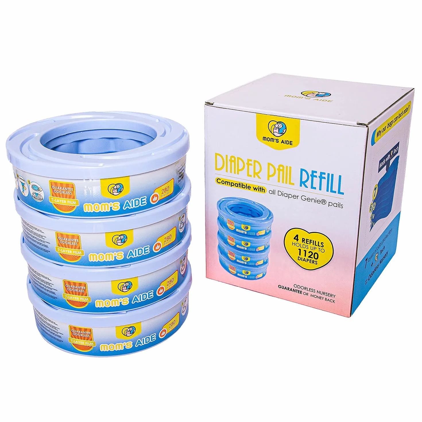 Ricarica compatibile Angelcare Maialino Foppapedretti Litter Locker II 4 sztuki