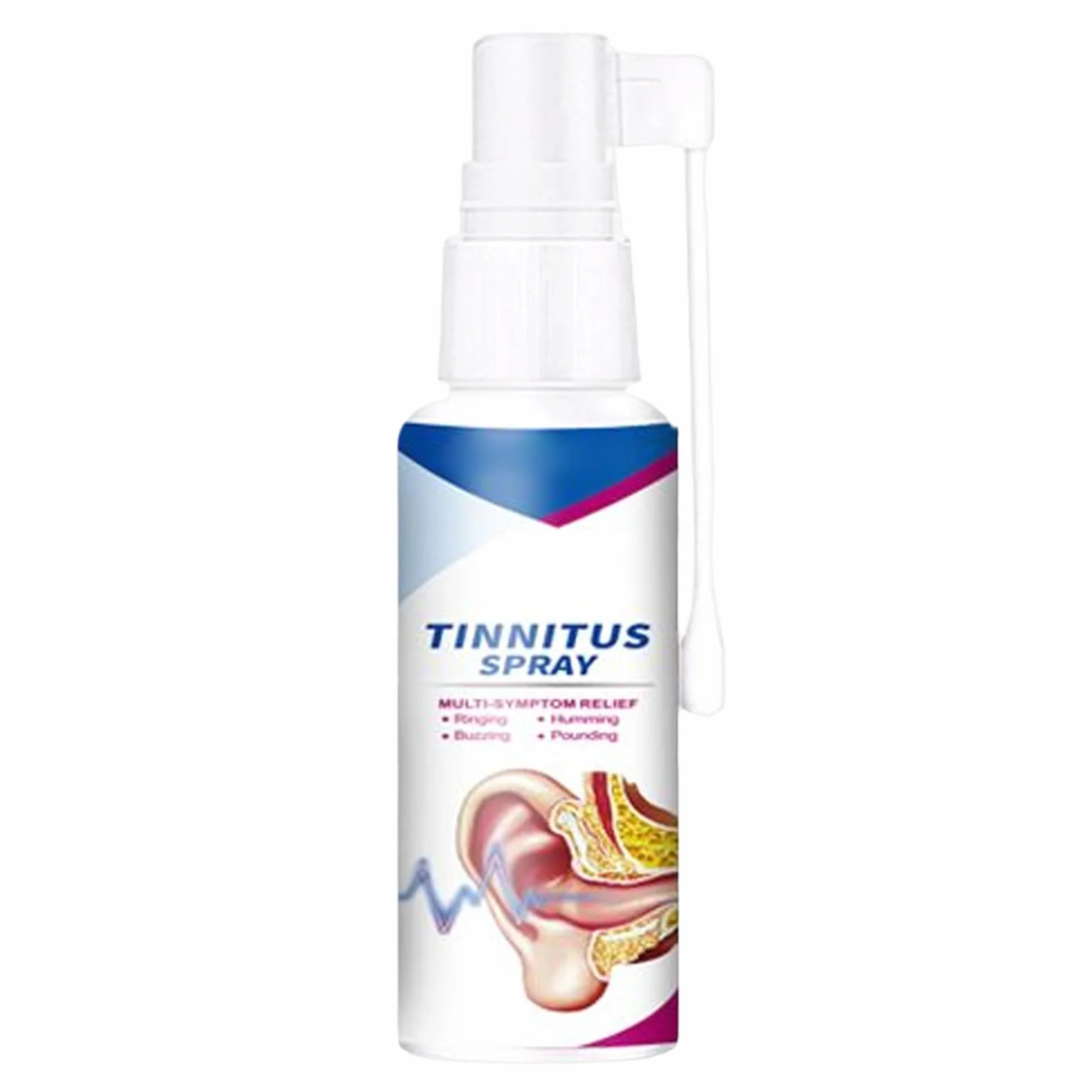 Spray uditivo, 30 ml, spray portatile per alleviare il rumore, per il ripristino 'udito, per bambini, uomini, adulti, all'aperto, viaggi, casa