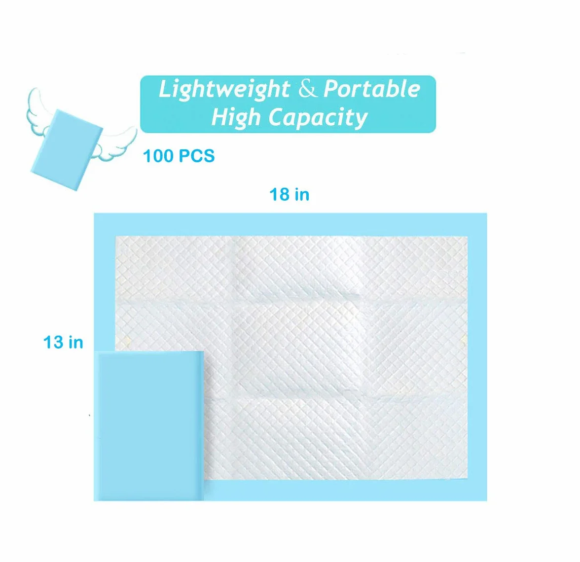 Traverse per Fasciatoi Monouso 100 pezzi 33 x 45 cm 6 Strati Getta e Getta Multiuso Panni Assorbenti Monouso per Incontinenza Pannolini Bambino Neonato Morbido Traspirante Impermeabile
