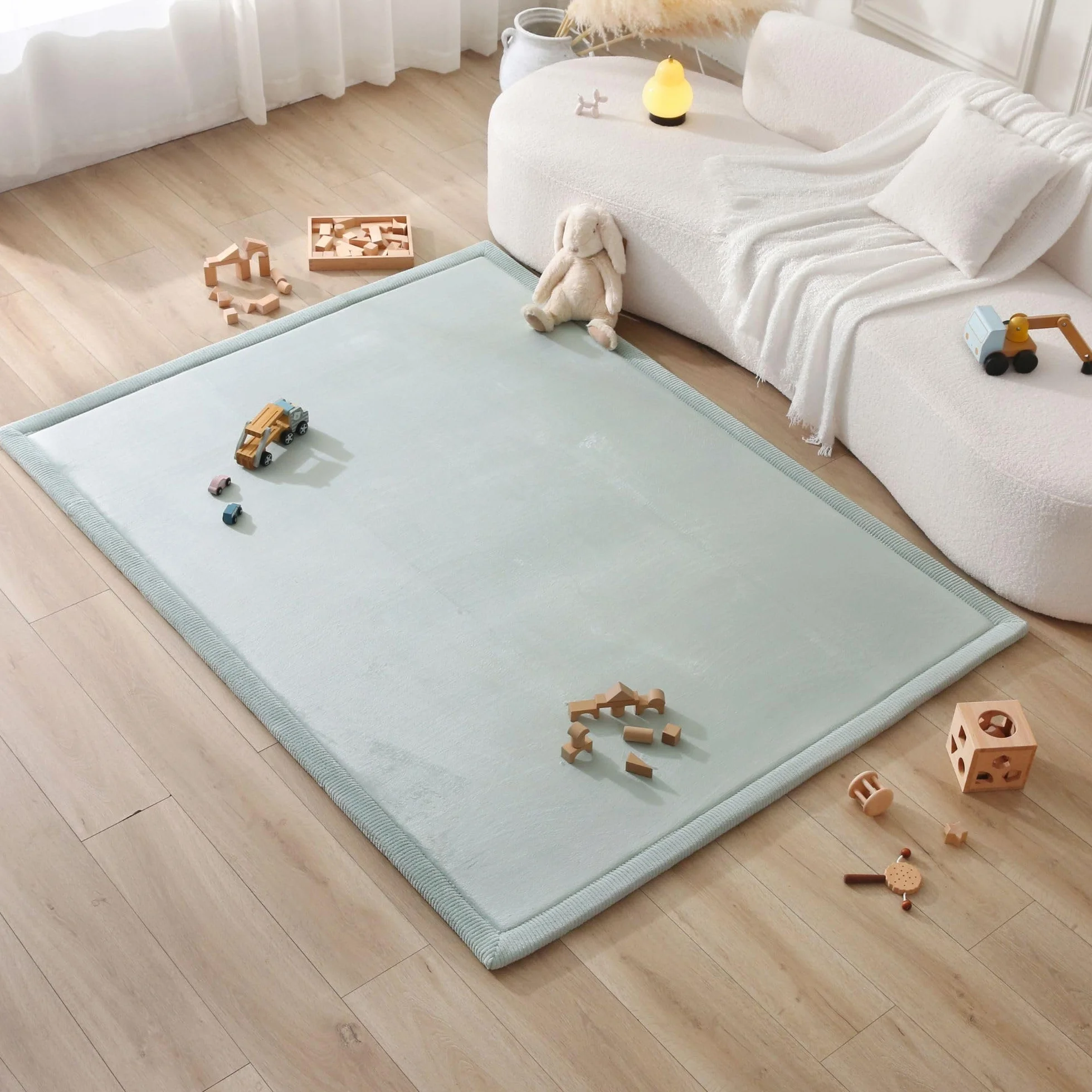 Hakuna Matte Tappeto e Neonato Tappeto Morbido per Bambini con Memory Foam – Tatami – Verde 200x150x2,5cm