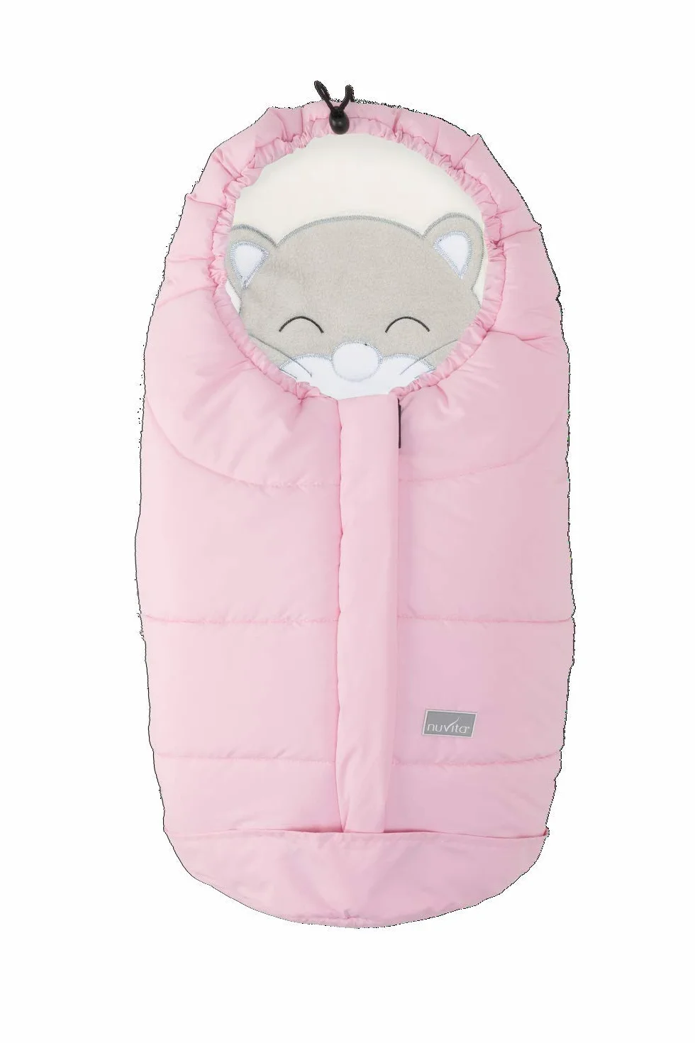 Nuvita 9205 Ovetto Cuccioli - Sacco Termico Universale Per Tutti i Tipi di Ovetto, Navicelle e Seggiolini Auto. Ideale per neonati, bimbi e bambini (Pink Rabbit - Beige)