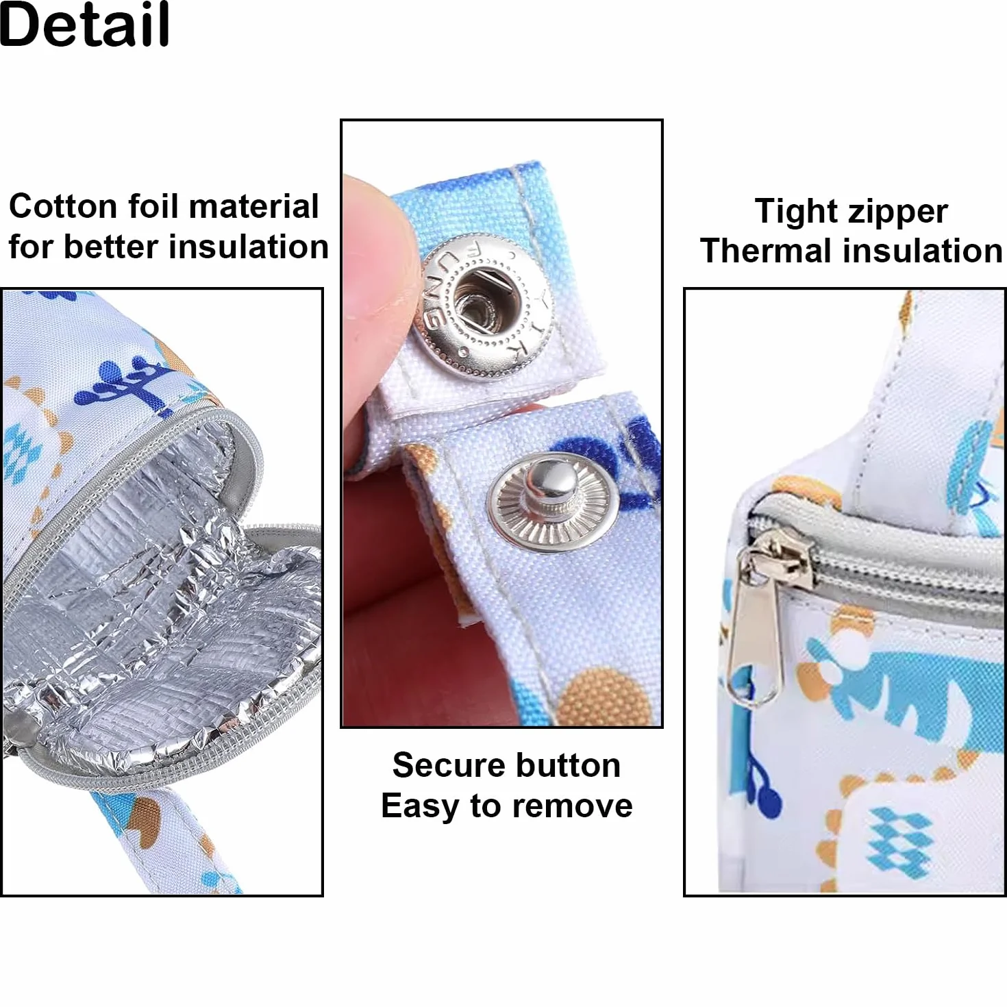 2 Pezzi Borsa Isolante per biberon, Sacchetti Termici, Borsa Termica Da Appendere, Lungo Isolamento, per Passeggini, Compatibile Con Molti Biberon