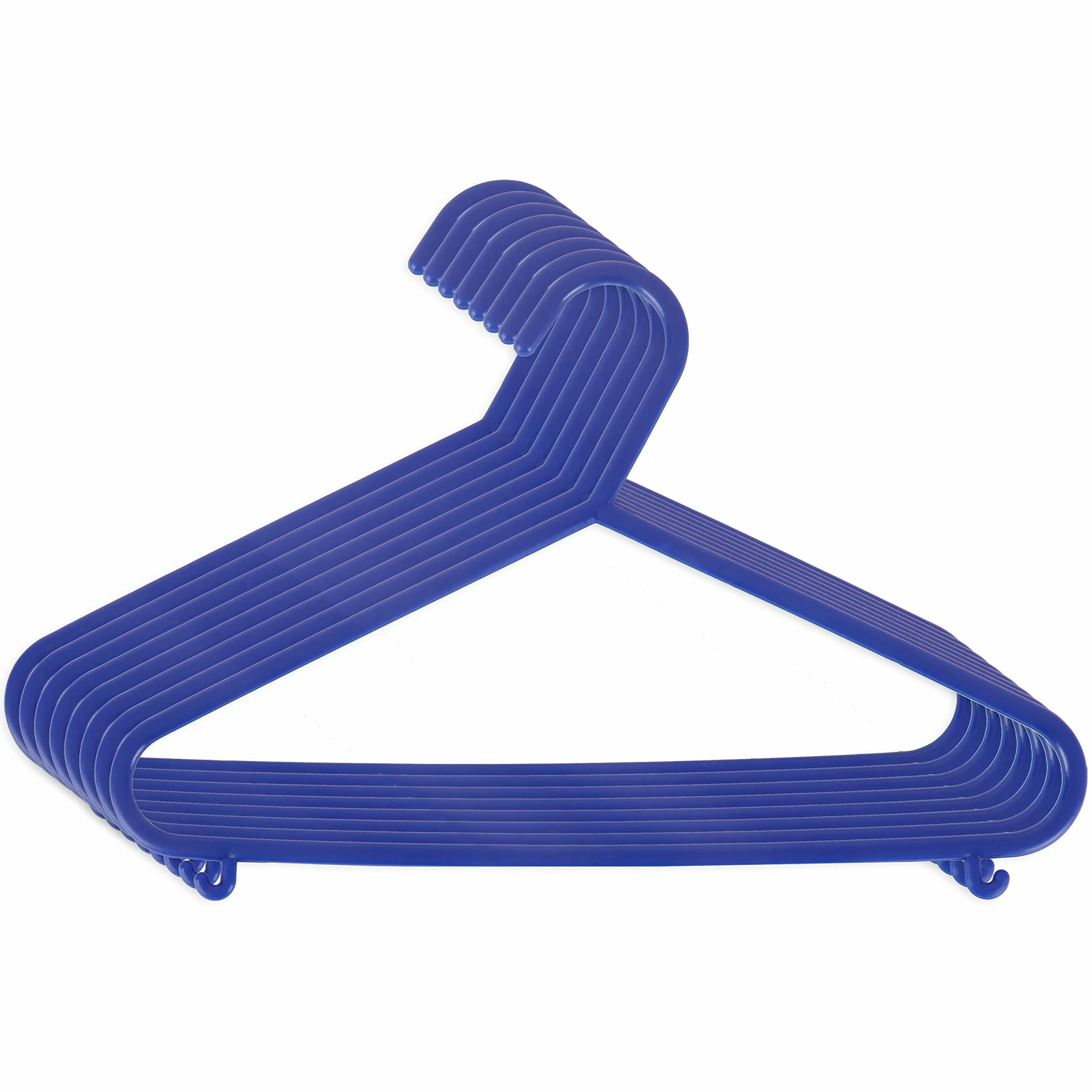 Bieco 04014140 Set di 8 Grucce Appendiabiti per Bambini, 29,5 x 18 x4,12, Blu