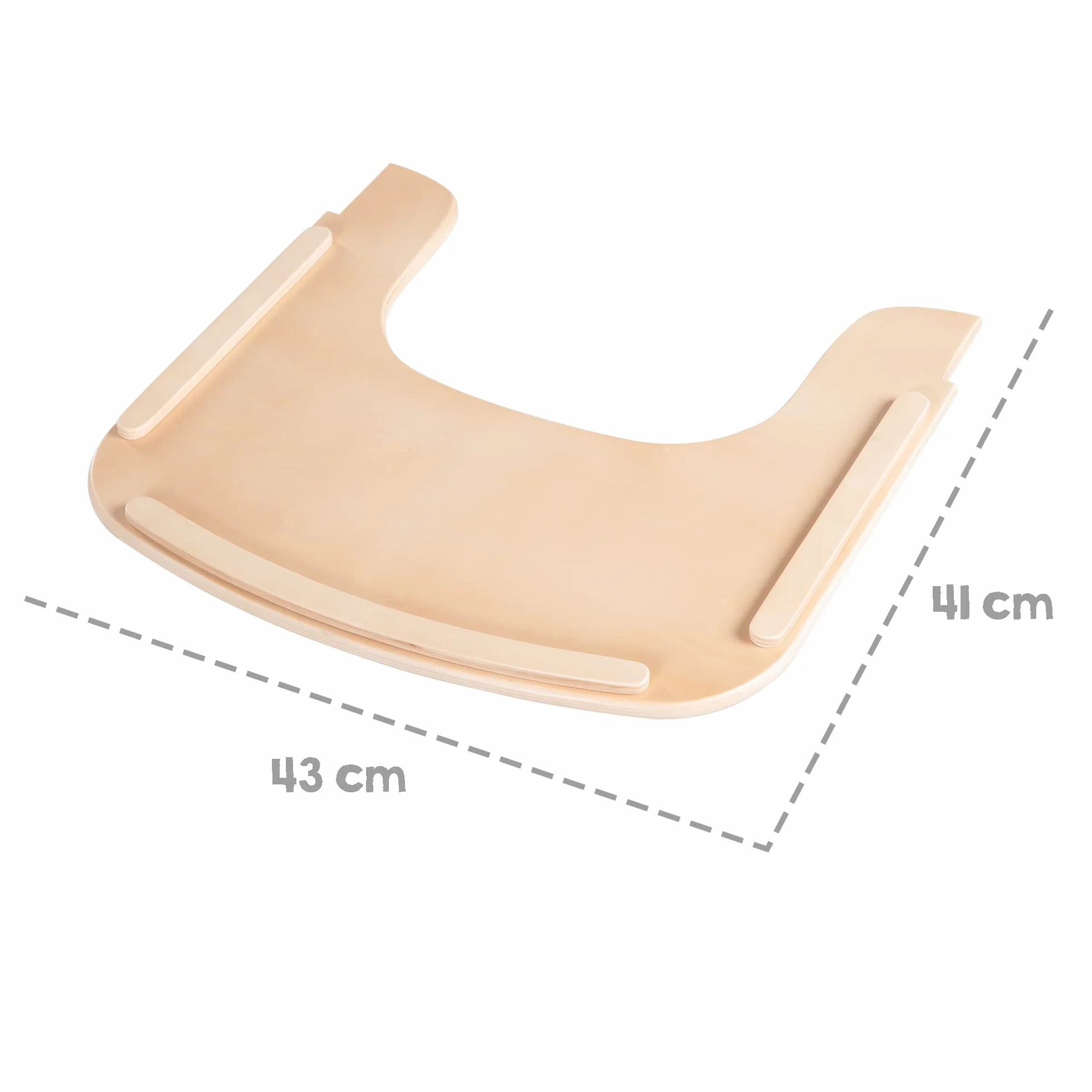 roba Vassoio per Seggiolone Sit Up Flex, Rimovibile, Installazione Veloce, per Colazione, Pranzo, Merenda, Cena, Compatibile con Cinture di Sicurezza, Facile da Pulire, Legno Naturale