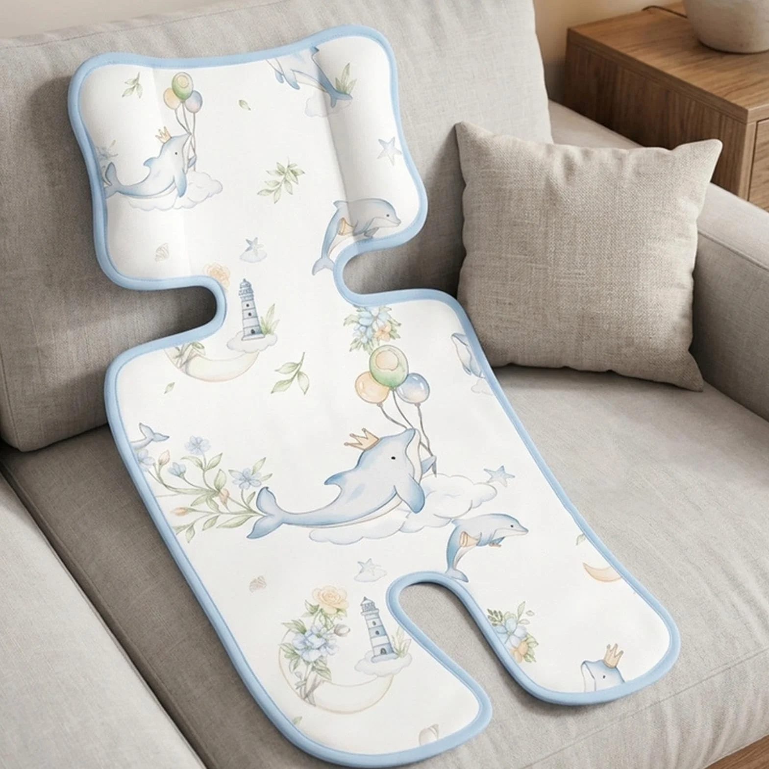 Coprisedile per passeggino, morbido inserto universale traspirante, tappetino refrigerante per seggiolino auto, per viaggi, passeggiate, , shopping, casa, cameretta dei bambini, pigiama
