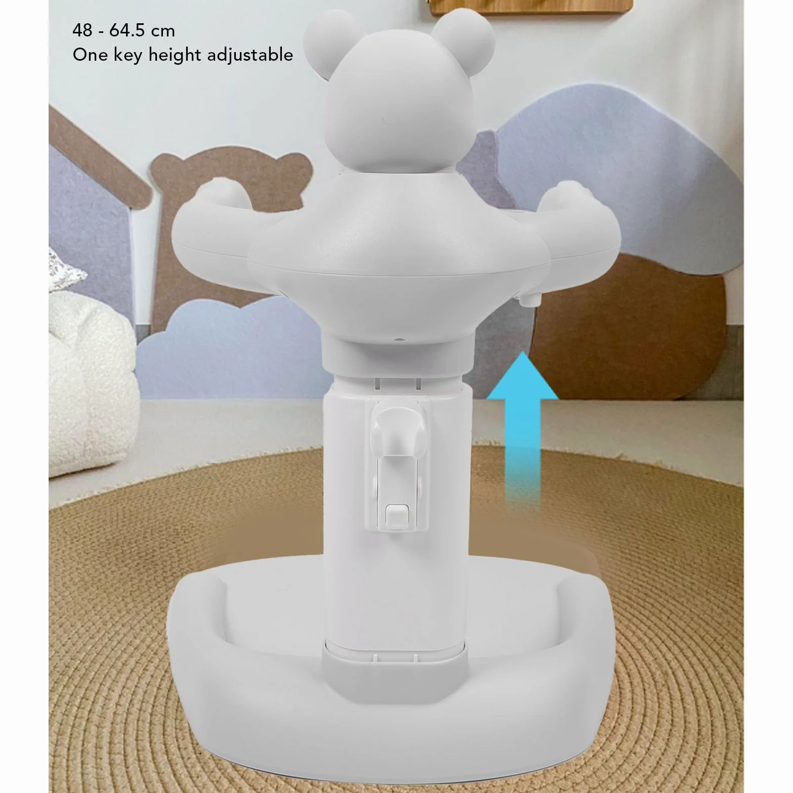 EMUKOEP Supporto per Bagnetto, Supporto per Doccia Regolabile per Neonati, Torre di Supporto per Bagnetto per Neonati, Comodo Supporto per Doccia per Neonati