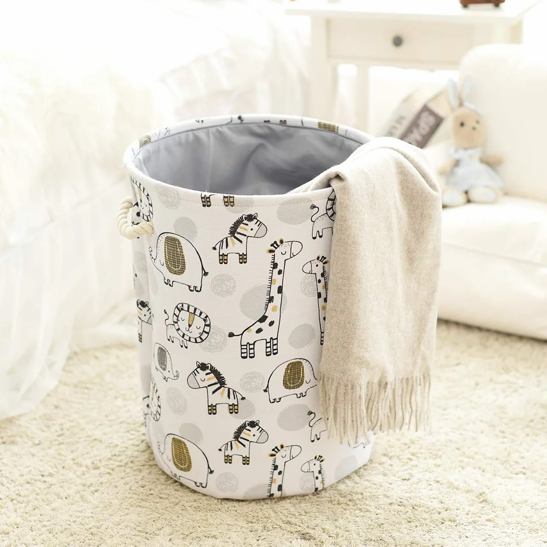 Cesto Porta Giochi Bambini Contenitori, Cesta Biancheria Cesto Portabiancheria Cesta Portabiancheria Portatile Cesta Panni Sporchi, Pieghevole Pop-Up Lavanderia Cesti (Grau)
