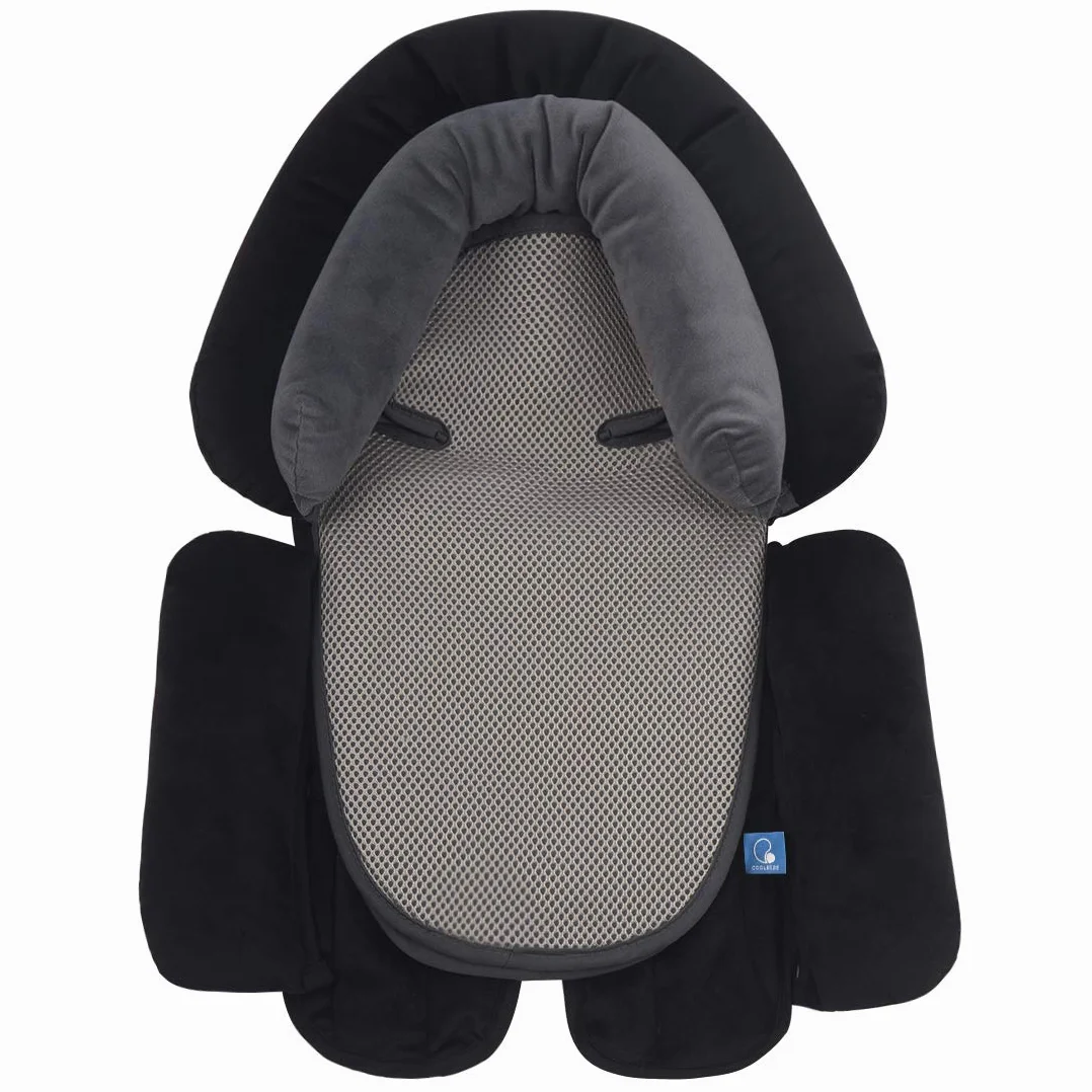 Upgrade 3-in-1 INFANZIA Riduttore per Seggiolino Auto per Tutti i Passeggini, Supporto per il Corpo per Neonati, Bambini, Extra Morbido Cuscino per Seduta, Ideale per Tutte le Stagioni, 53x33cm