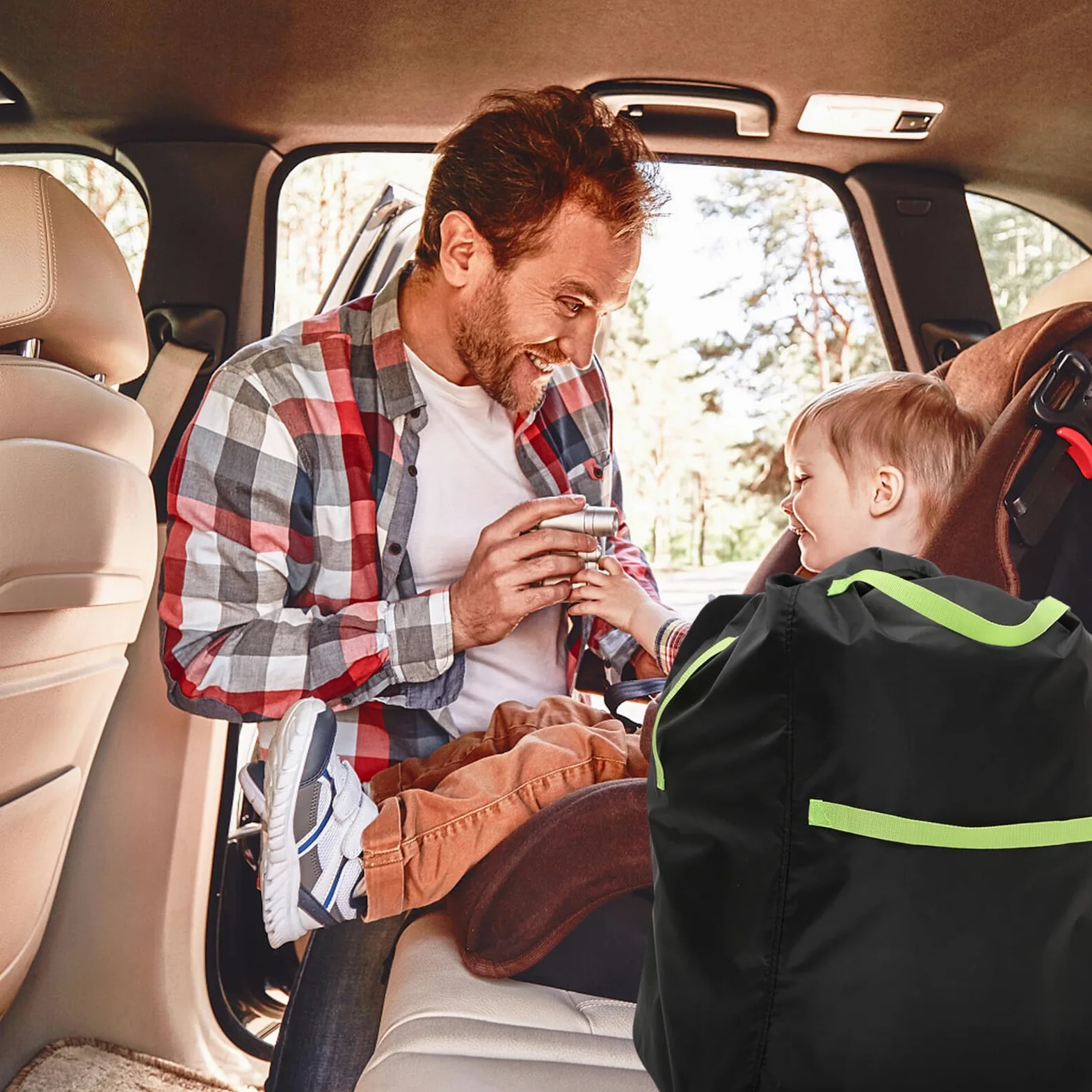 ERINGOGO Copri Carrozzina per Viaggi in Aereo Borsa Custodia Passeggino e Resistente Protezione Antidanni con Tasca Interna per Accessori Compatibile Maggior Parte dei Modelli Stroller