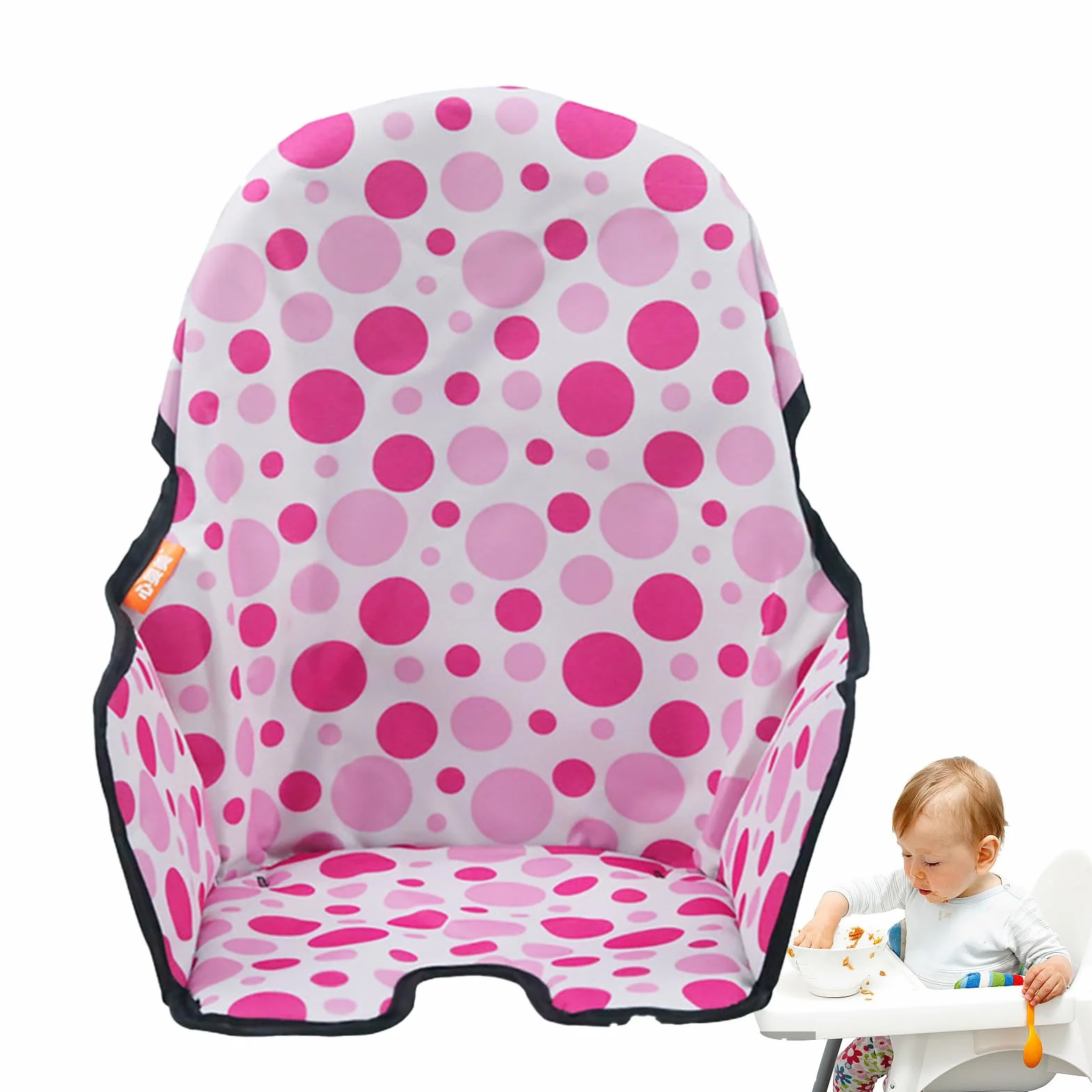 Cuscino Per Seggiolone Pappa - Riduttore Per Seggiolone Pappa - Fodera Per Sedia Da Pranzo Per Bambini - 37x23cm Cuscino Per Seggiolone Pappa Universale - Cuscino Per Seggiolone Ike A