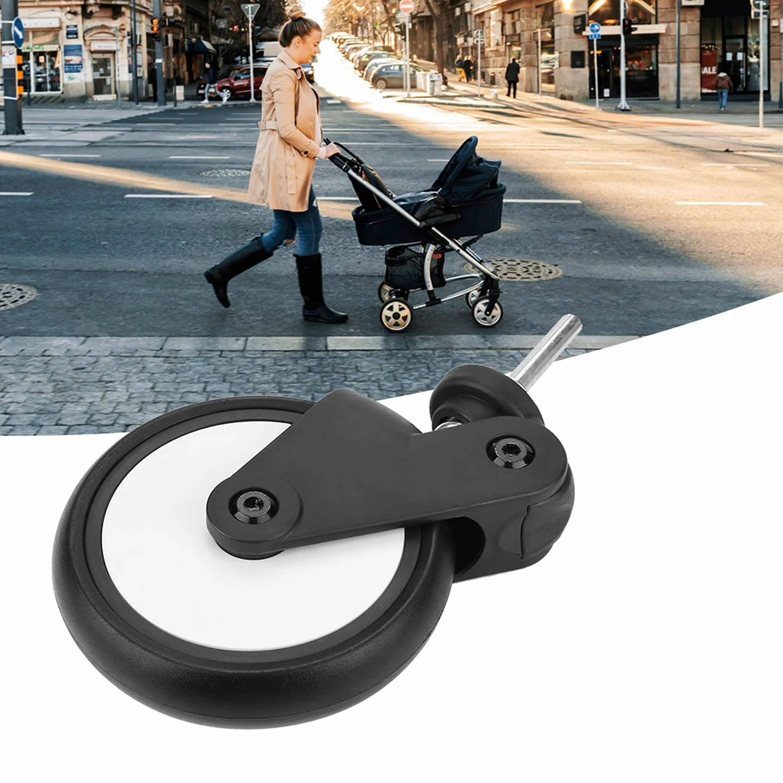 Babyzen Yoyo - Ruote in gomma per passeggini, include 1 paio di ruote anteriori