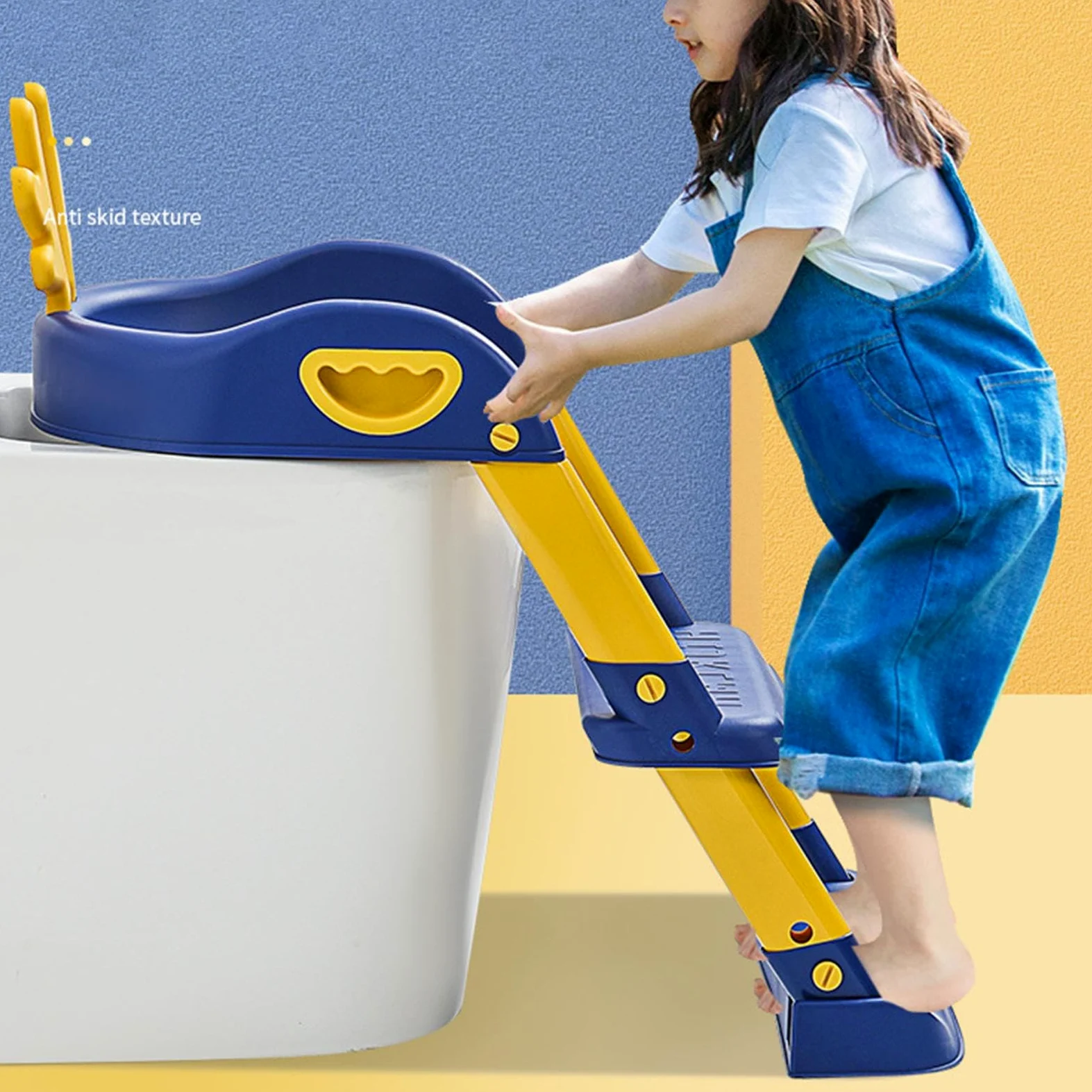Sedile per il bagno, sedile del bagno per bambini Sedile di allenamento | per il bagno, vasino sicuro con cuscinetto anti-slip per 6 a 10 anni bambini