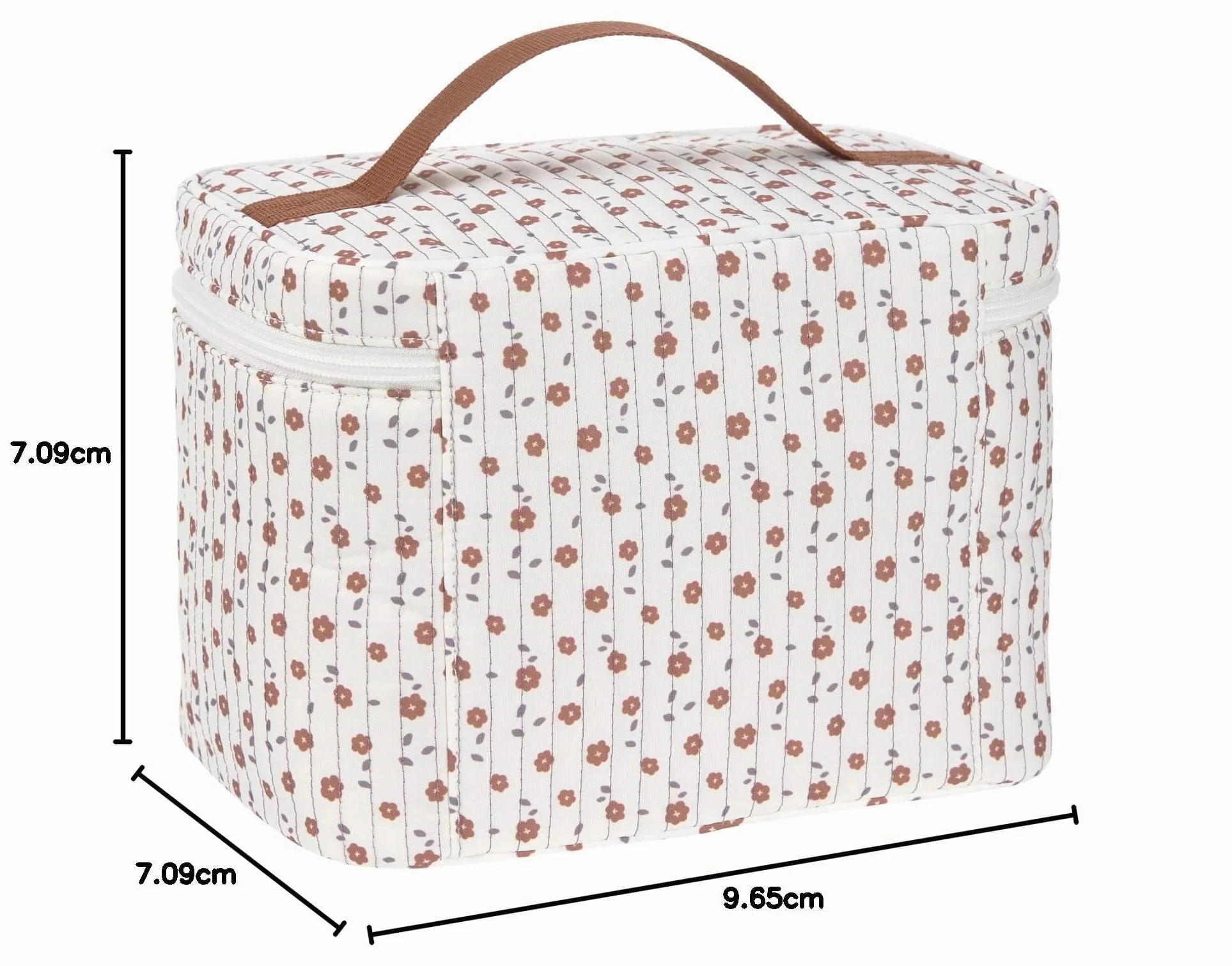 LÄSSIG Organizzatore per fasciatoio Organizzatore per pannolini da portare con sé/Casual Nursery Caddy To Go Flowers White