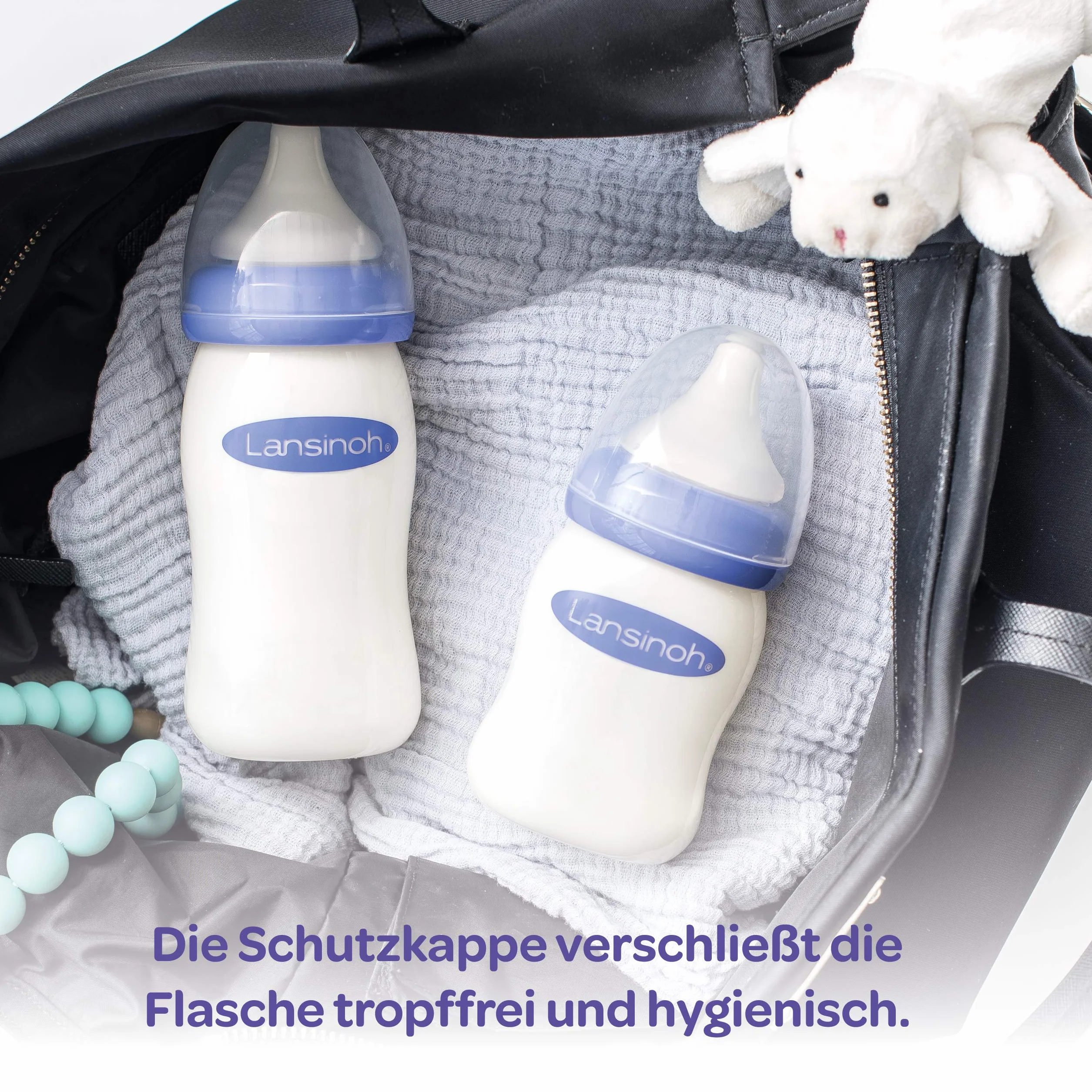 Lansinoh Momma Medium Flow Teats For Newborn (Pack Of 2, Transparent) (Confezione da 2)