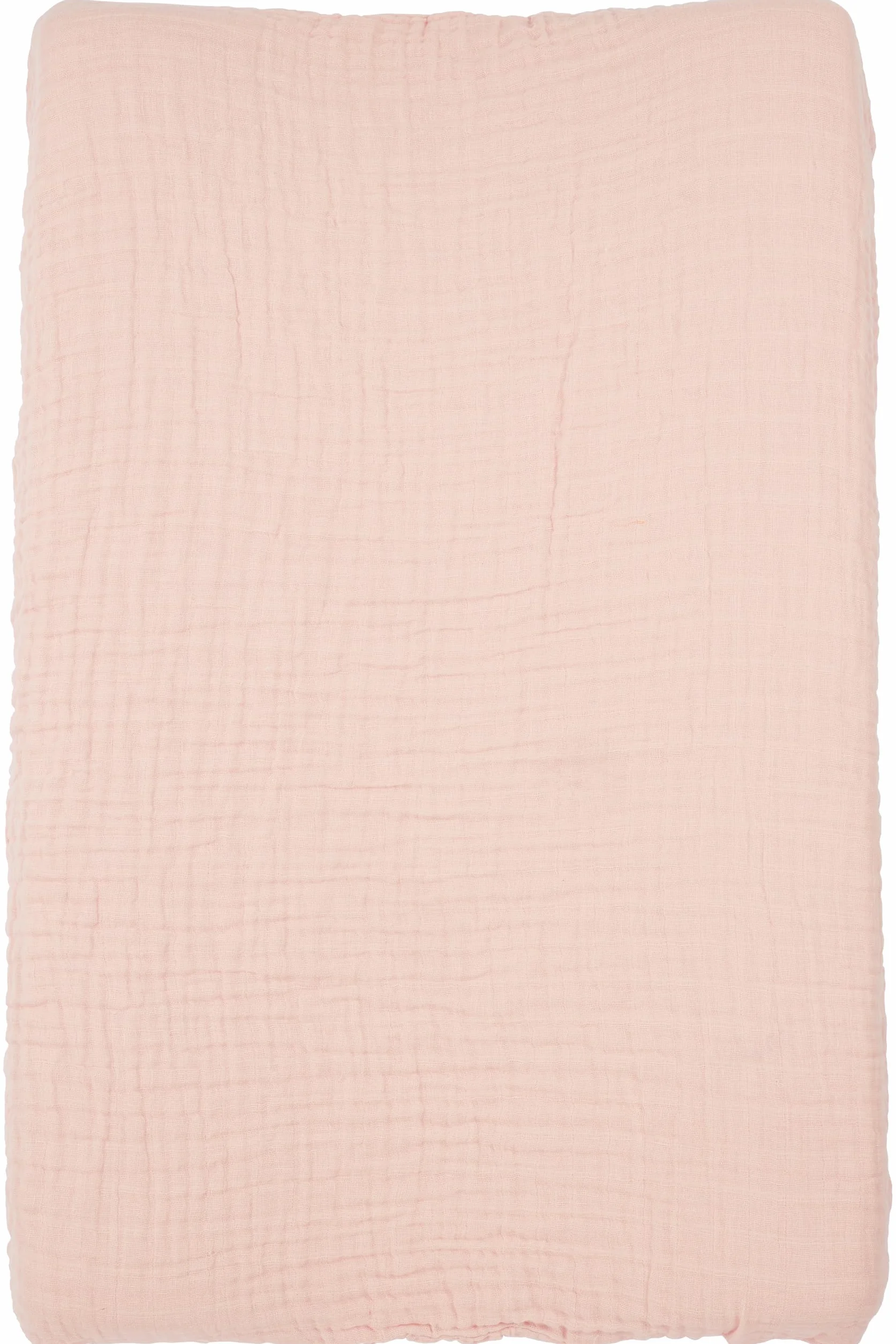 Coprifasciatoio Meyco Baby Uni (fasciatoio in 100% cotone, prelavato, morbido, delicato sulla pelle, lavabile e adatto all'asciugatura, dimensioni: 50 x 70 cm), rosa tenue