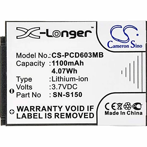 TECHTEK Batteria 1100mAh compatibile con [Philips] SCD-603/00, SCD-603H, SCD603, SCD603/10, SCD603/20 sostituisce 20600002300, 996510061843, N-S150, SN-S150