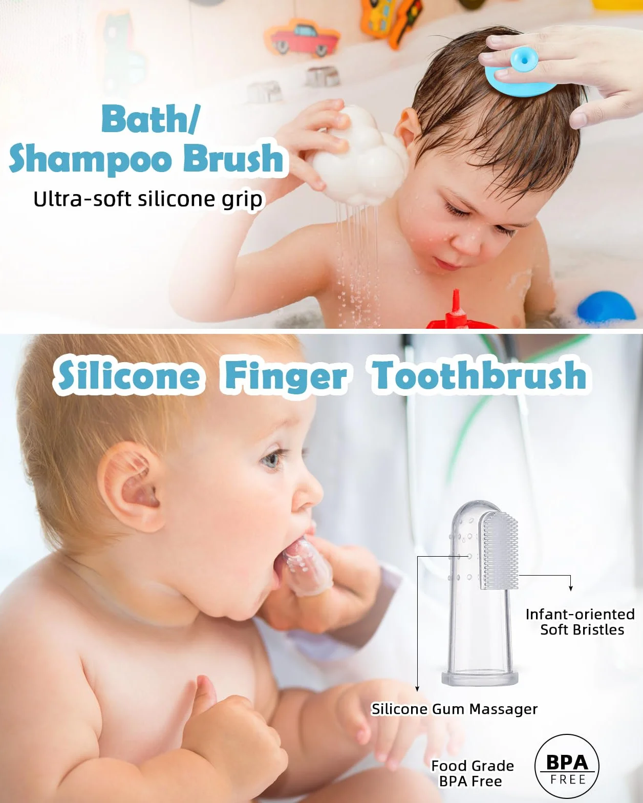 Lictin Set per la Cura del Bambino - 12 Pezzi Beauty BabyCare, prodotti per l'infanzia, set per la cura del bambino da viaggio e di uso quotidiano (Blu)