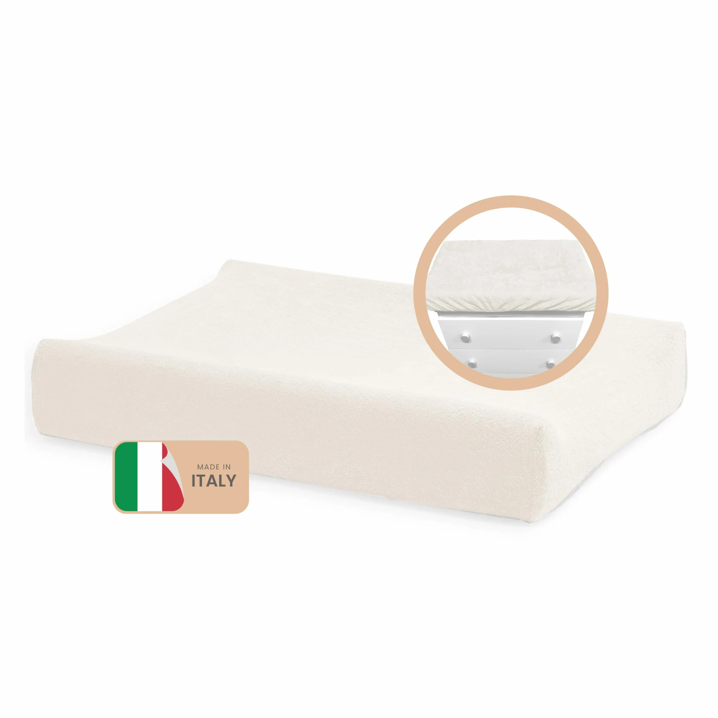 PALLA PALLINA Copri Fasciatoio Neonato Universale Con Elastico Per Una Perfetta Aderenza Al Materassino Fasciatoio Coprifasciatoio Spugna Ultra Assorbente Atossica PRODOTTO IN ITALIA