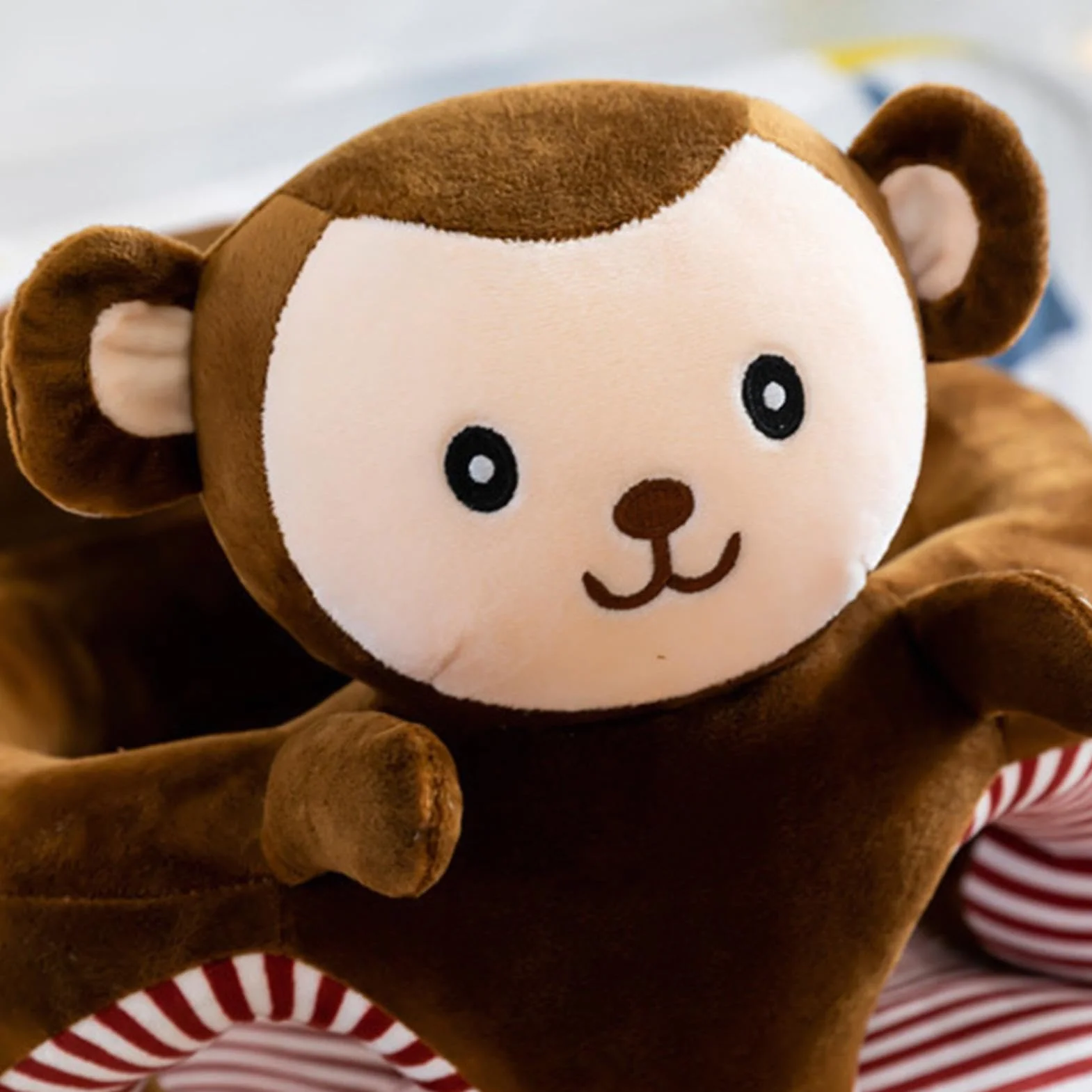 Cuscino di supporto per divano per bambini, divano di sostegno per bambini piccoli, sedile divano a forma di animale per imparare a sedersi, divano in morbido cotone per bambini dai 3 ai 12 mesi