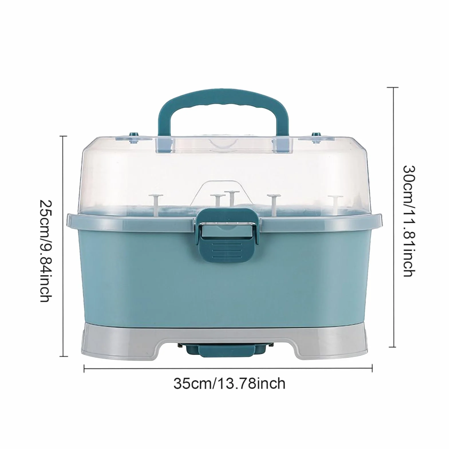 Porta Del Biberon, Scatola Di Stoccaggio Delle Bottiglie Per Bambini Con Coperture Rimovibili, Organizzatori A Prova Polvere, Portatile Bottiglie Alimentazione Alimentare Il Bambino