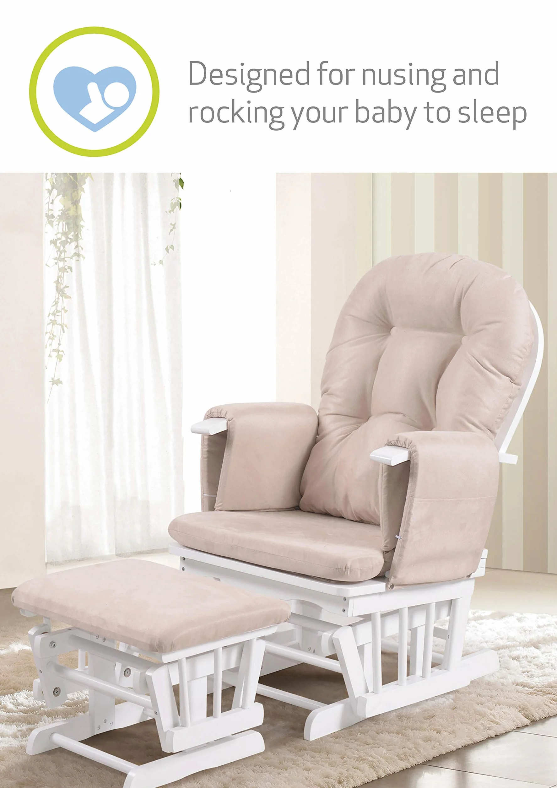 Kub Haywood Direct reclinabile e poggiapiedi, colore: bianco