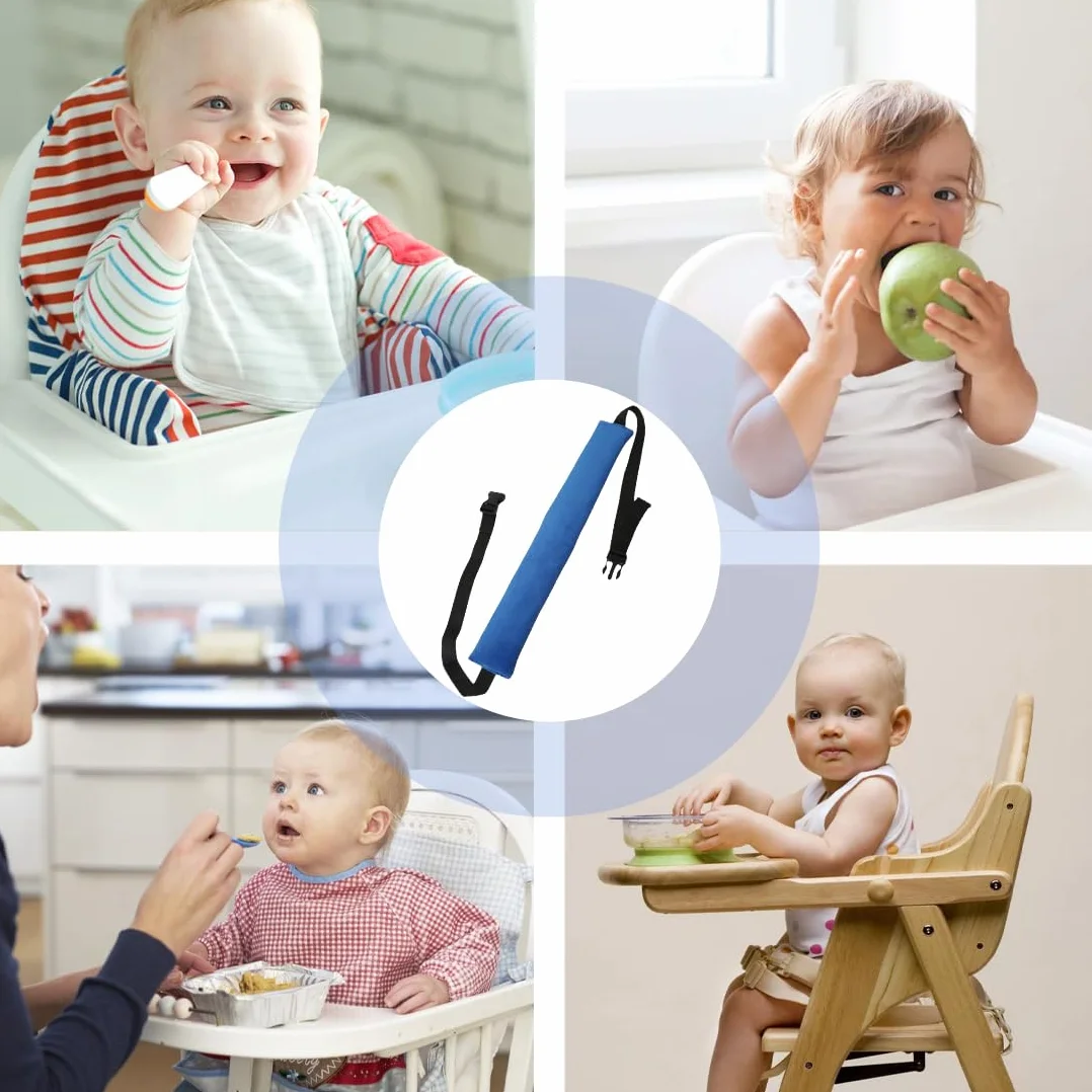 GXGM 1 Pezzi Cinture Seggiolone Pappa Universale, Cinturino Sicurezza Bambini, Cinghia Passeggino,Adatto Per Sdraietta Neonati, Sedie E Carrelli Per Stokke Tripp Trapp(blu.B)
