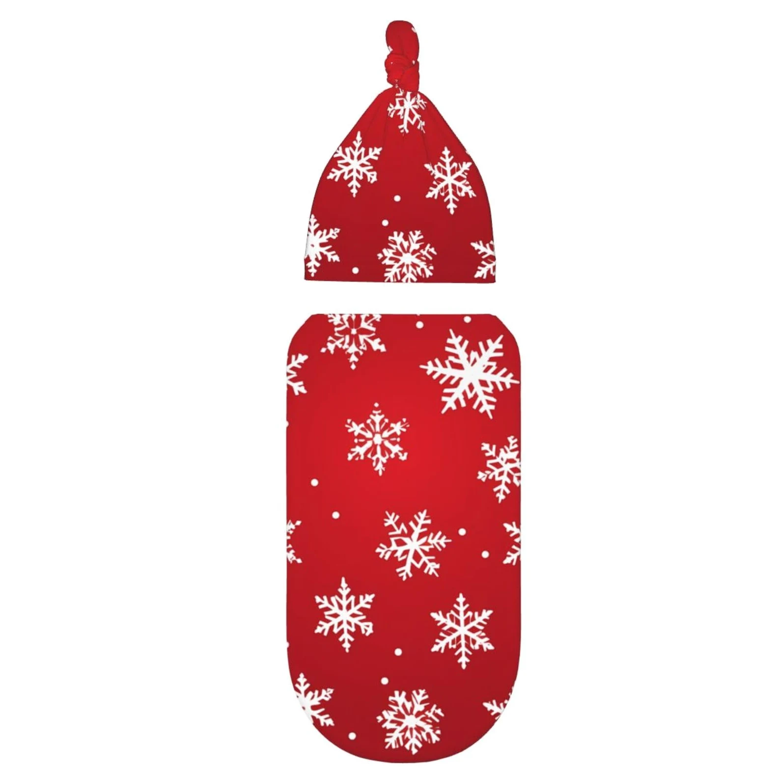 3d Rosso Natale Swaddle Coperta E Cappello Set Per Neonati Avvolgere Accogliente Per Neonati Bambino Comfort 29x53 cm