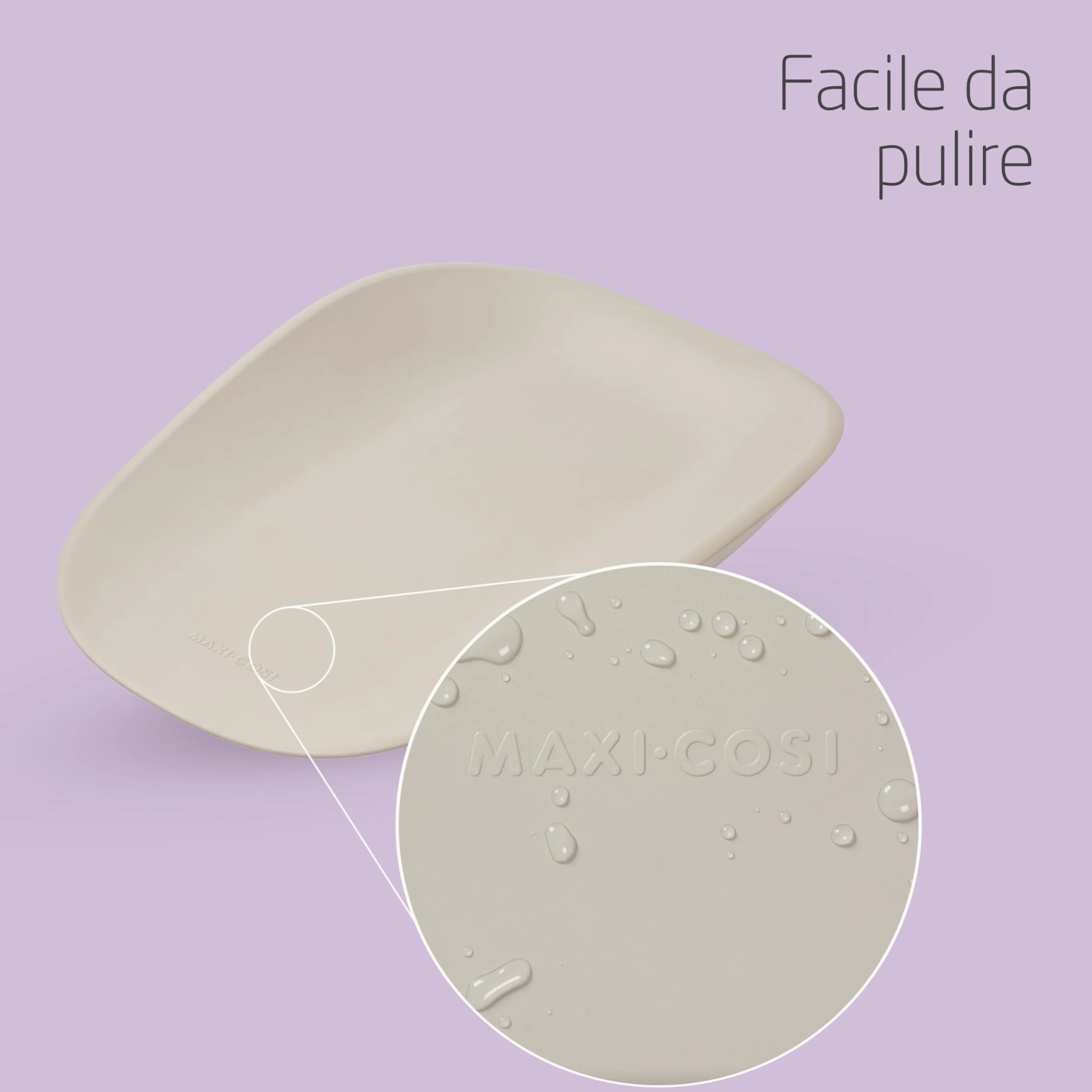 Maxi-Cosi Mavis, Fasciatoio Neonato, 50x70cm, 0-12 mesi, Neonati e Bimbi Piccoli, Bordi Alti Arrotondati, Facile da Pulire, Antiscivolo, Morbido Materassino Fasciatoio da Tavolo, Elegance Beige