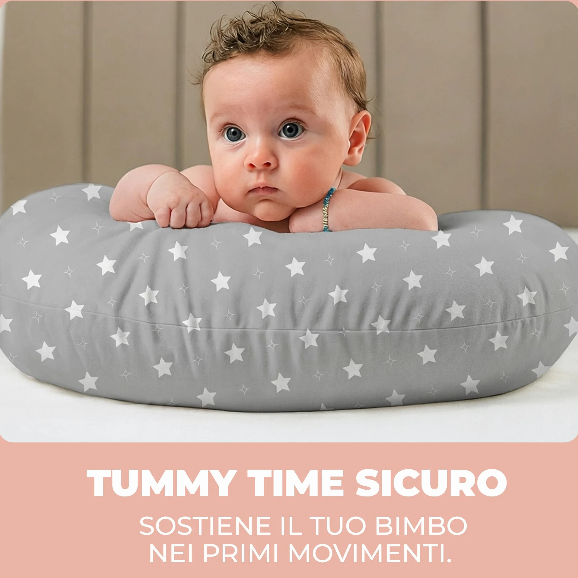 Cuscino Gravidanza e Allattamento per Dormire di Lato per Donne Incinta Idea Regalo per Neo Mamme con Federa in 100% Cotone e Morbido Riempimento Accessorio Full Body Premaman per un Sostegno Ottimale