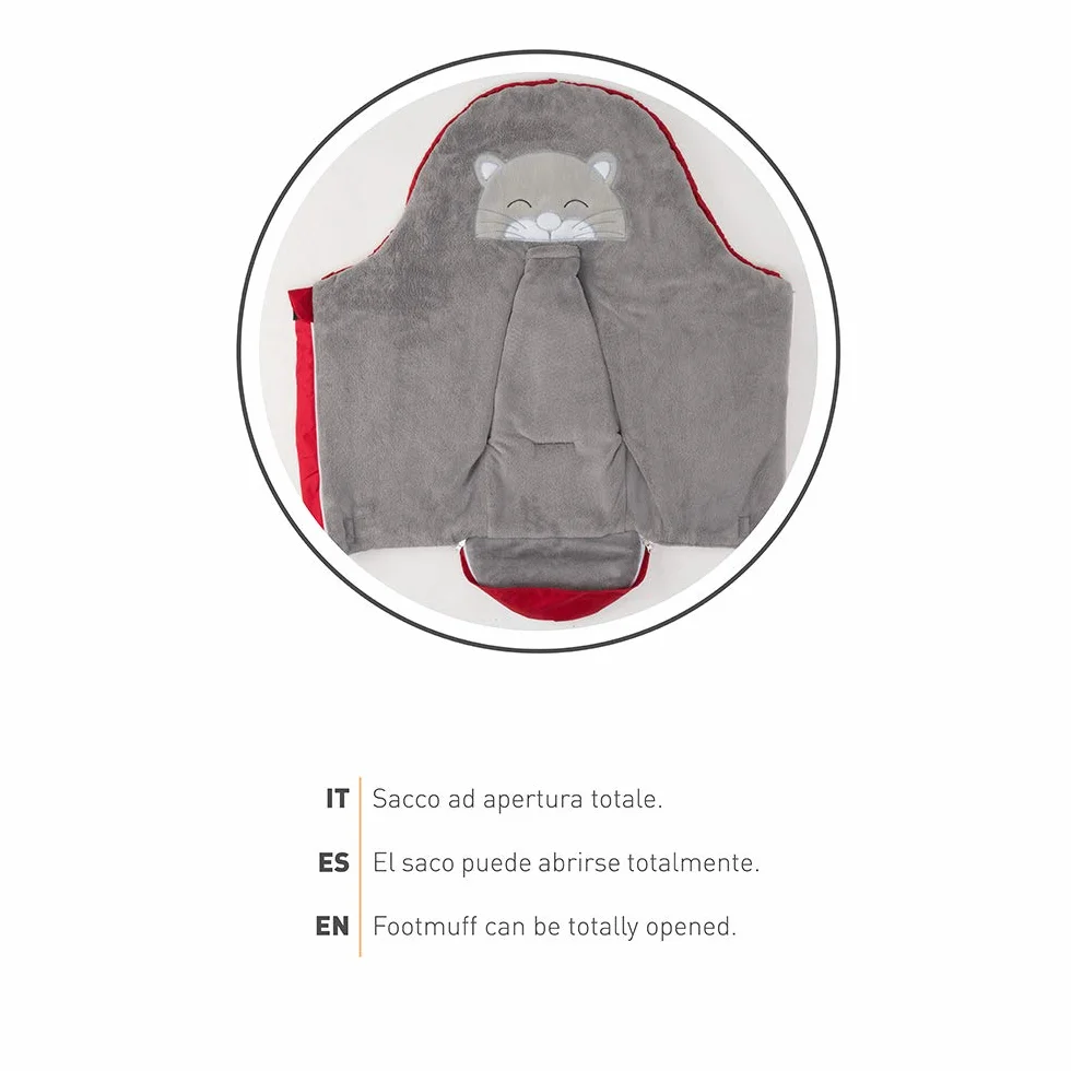 Nuvita 9205 Ovetto Cuccioli - Sacco Termico Universale Per Tutti i Tipi di Ovetto, Navicelle e Seggiolini Auto. Ideale per neonati, bimbi e bambini (Pink Rabbit - Beige)