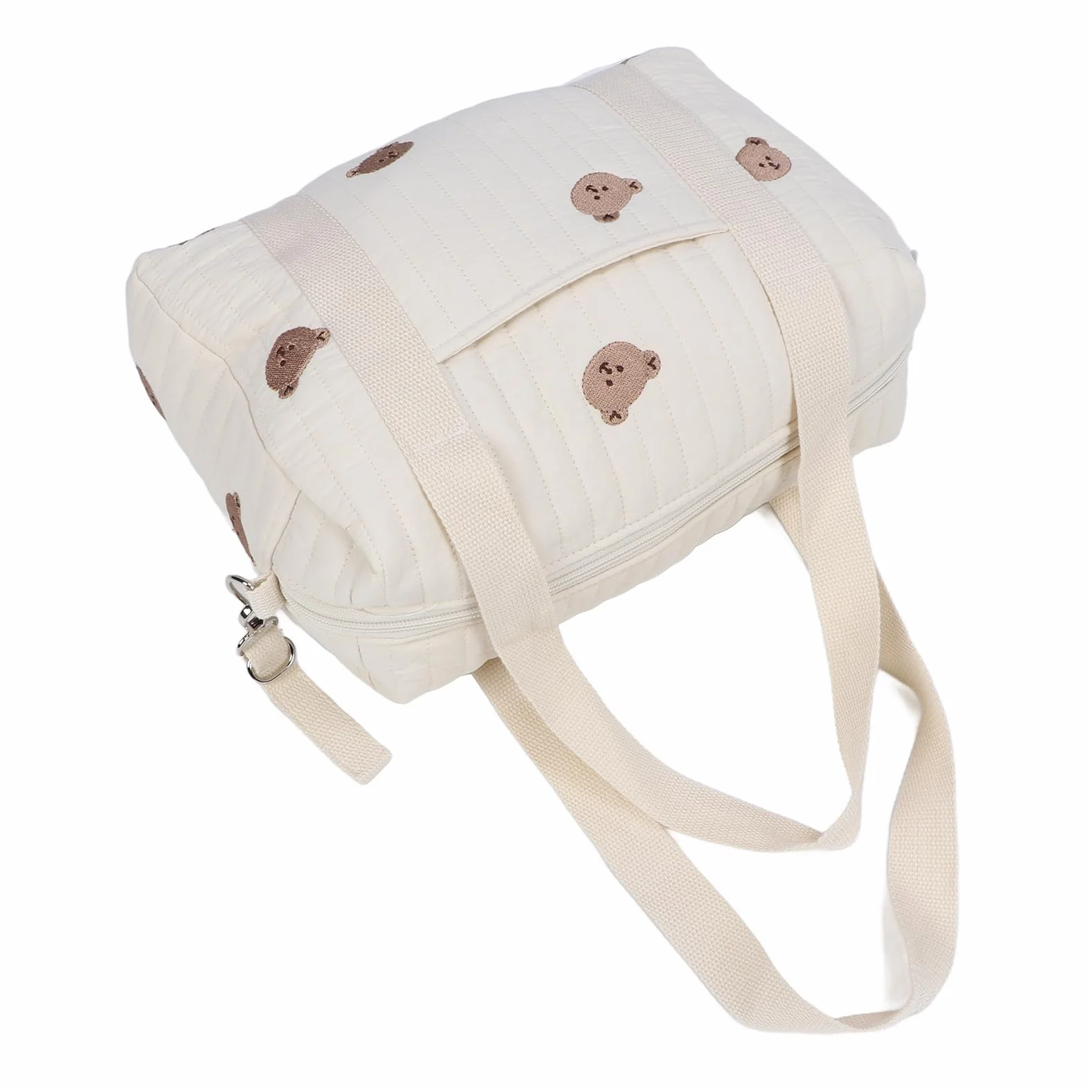 Akozon Passeggino Multifunzionale, Borsa per Passeggino Multiuso, Borsa per Pannolini Riutilizzabile con Ricamo Cerniera