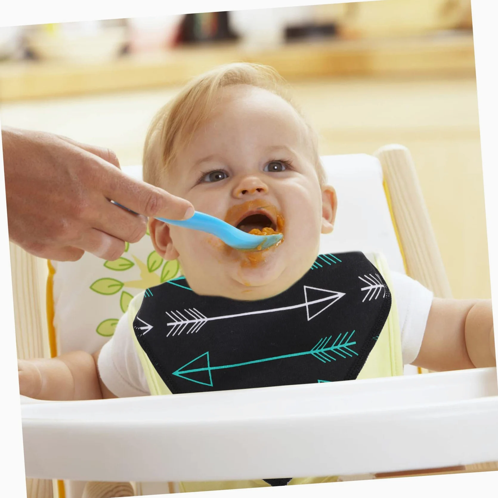 ifundom 12pezzi Bavaglini Impermeabili Per Bavaglini Cotone Bandana Assorbenti e Lavabili Protezione Per Pasti e Saliva Adatti e Piccoli