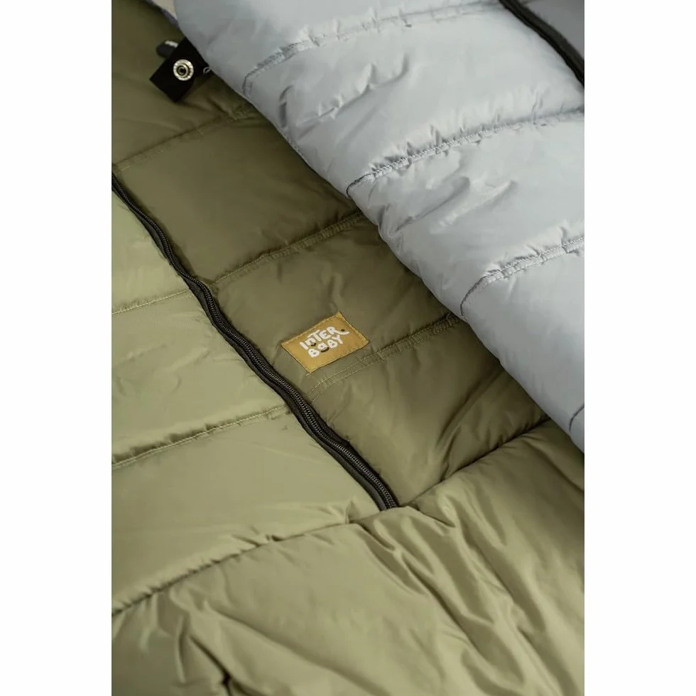 Sacco Passeggino Invernale Universale Interbaby | Copri Passeggino Universale Morbida | Sacco Termico per Ovetto Rimovibile, Doppia Apertura, Facile da Lavare, Materiali Anallergici, Rosa