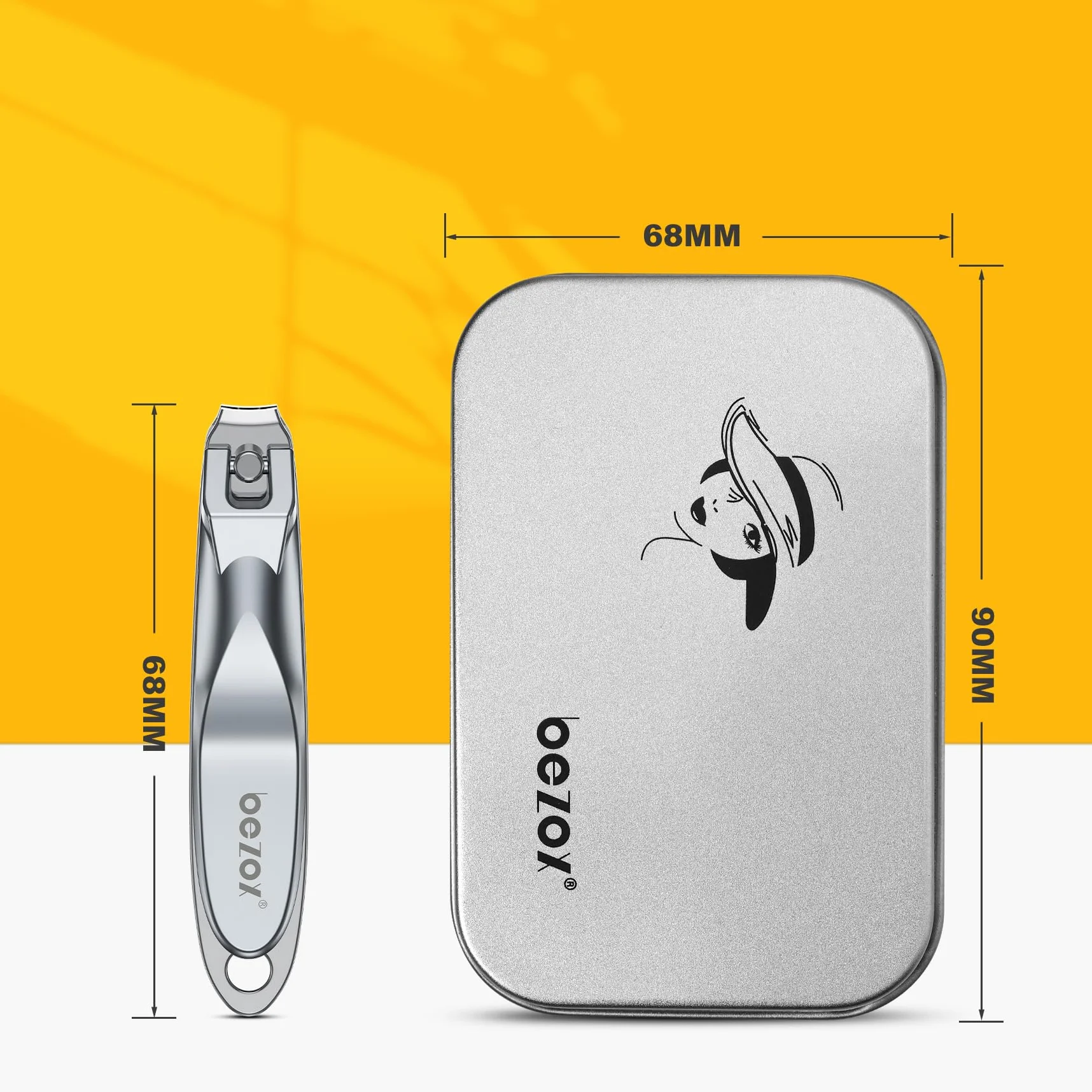 BEZOX Safe Kids - Tagliaunghie per neonati,neonati e bambini,tagliaunghie a mascella da 0,5 cm,per bambini,strumento di precisione per la cura delle unghie per dita e dita dei piedi,Bianco Perla
