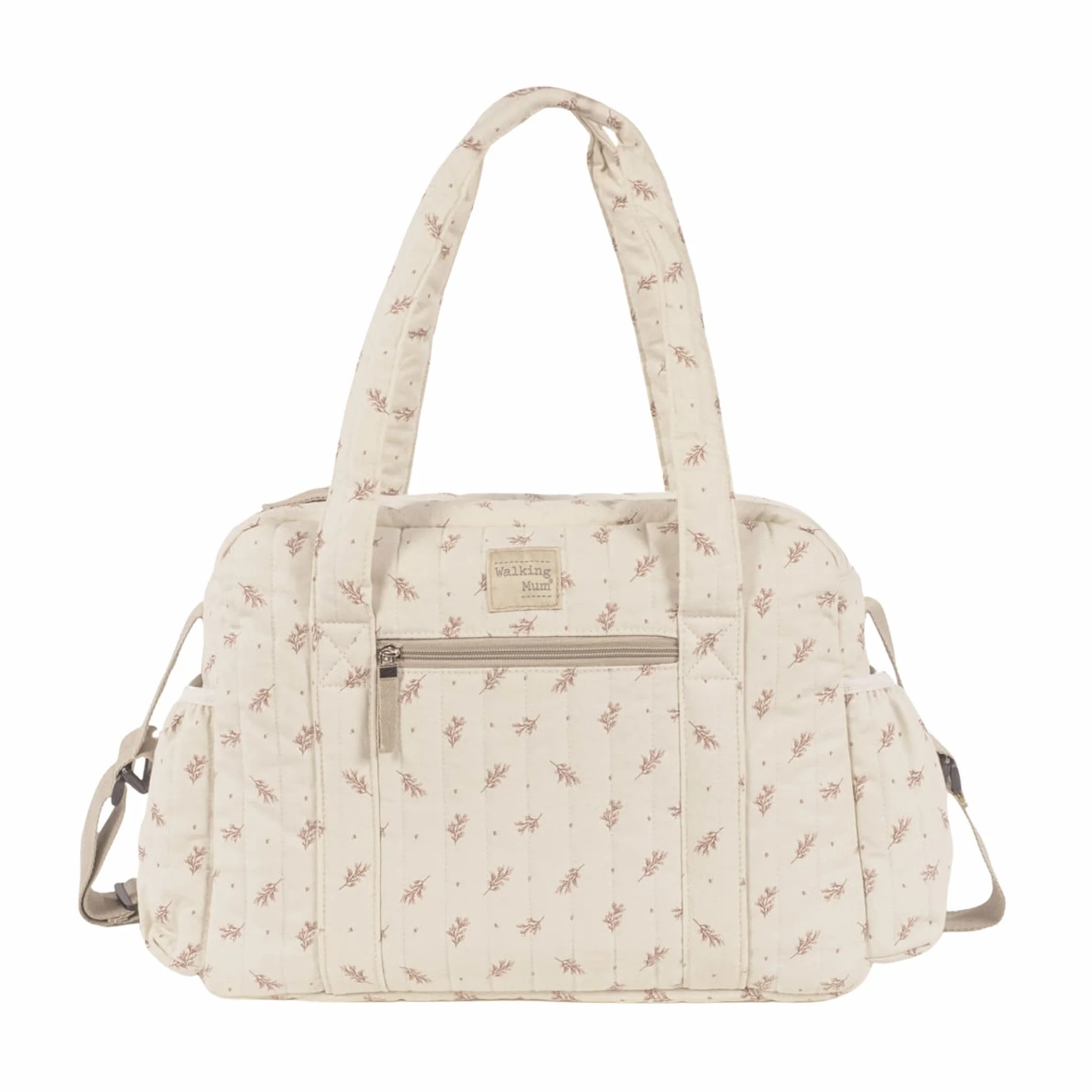 Walking Mum - Borsa fasciatoio, colore: rosa, Beige/Rosa e Beige/Verde, L