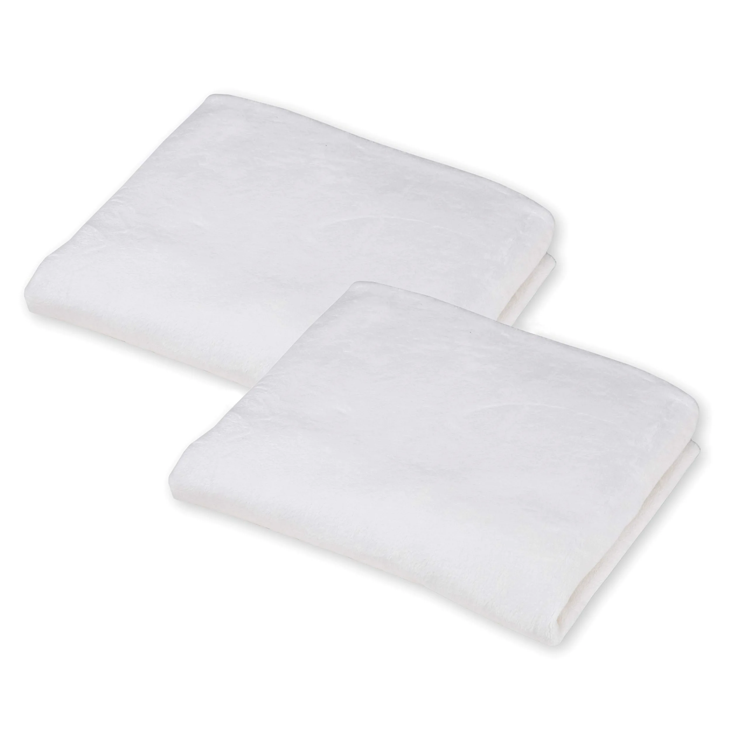 American Baby Company Confezione da 2 lenzuola con angoli in ciniglia per culla standard e materassi per bambini, bianco, 71,1 x 132,1 cm, per bambini e bambine