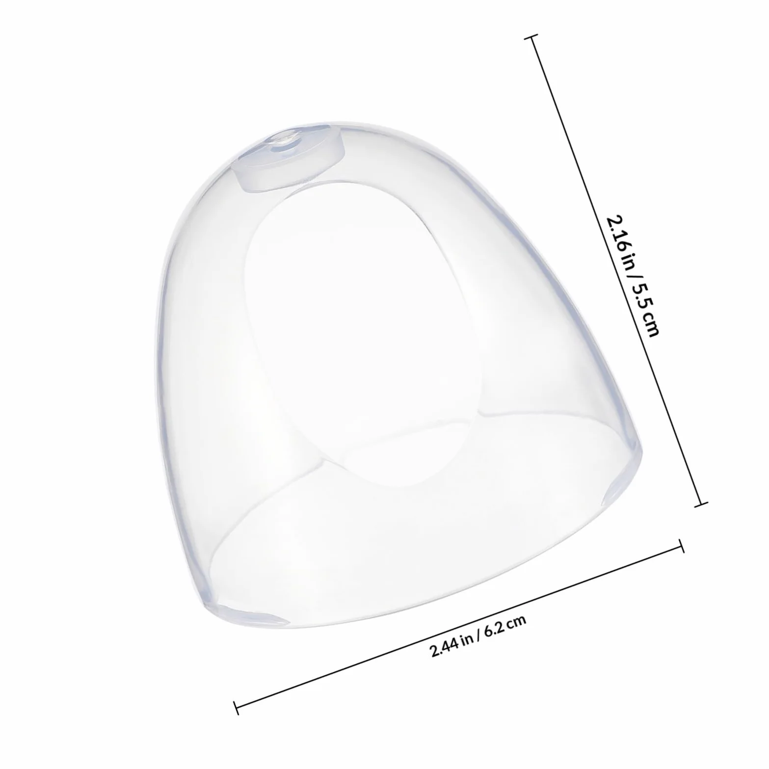 GARVALON Coperchi Trasparenti per Biberon in Plastica Resistente, Tappi di Ricambio Antiperdite per Bottiglie di Latte Set da 3 Pezzi per Protezione Igienica Durante L’allattamento