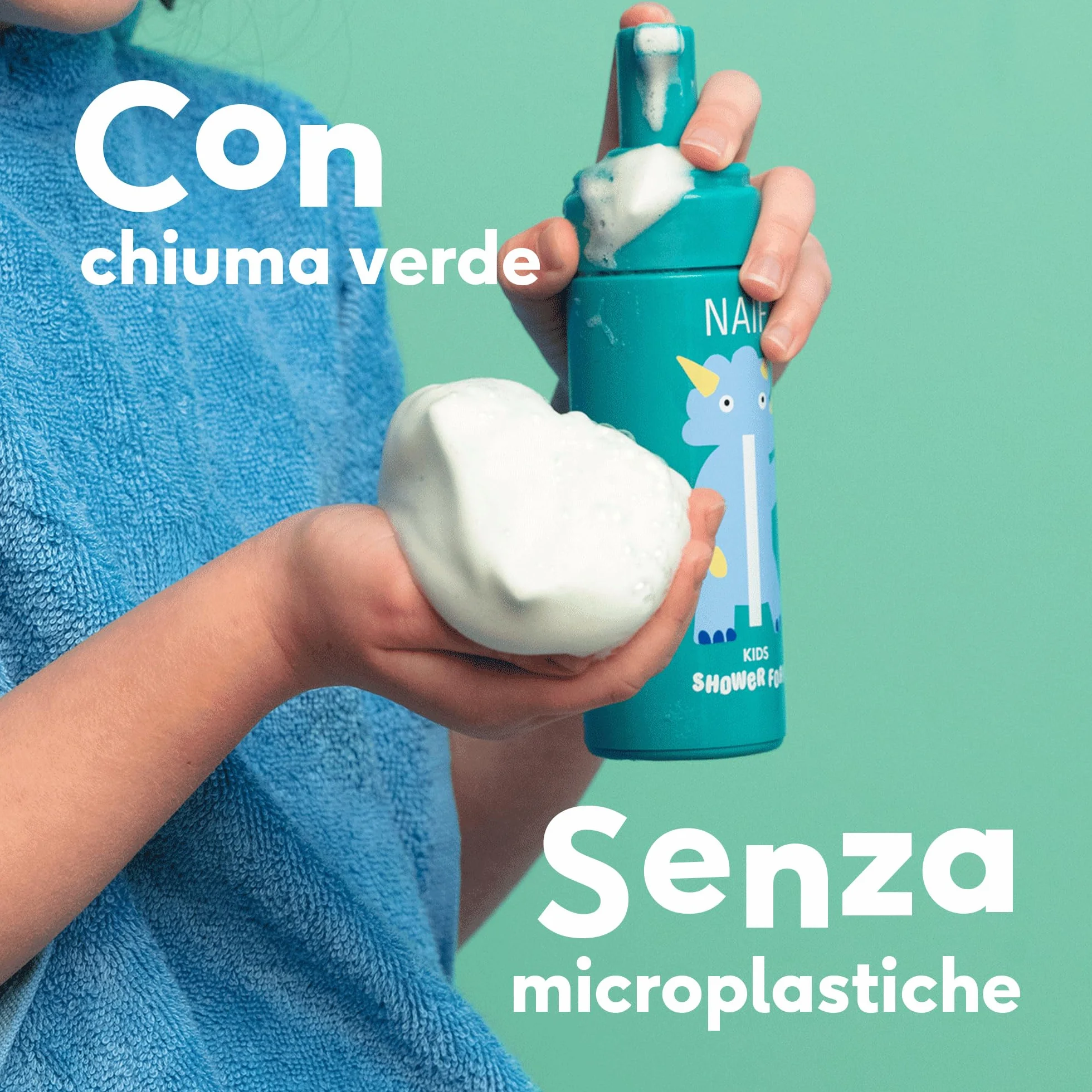 Naïf - Docciaschiuma Colorato per Bambini - Divertimento Doccia Colorato - Formula Delicata - 0% SLES - Dermatologicamente Testato - Di Origine Naturale