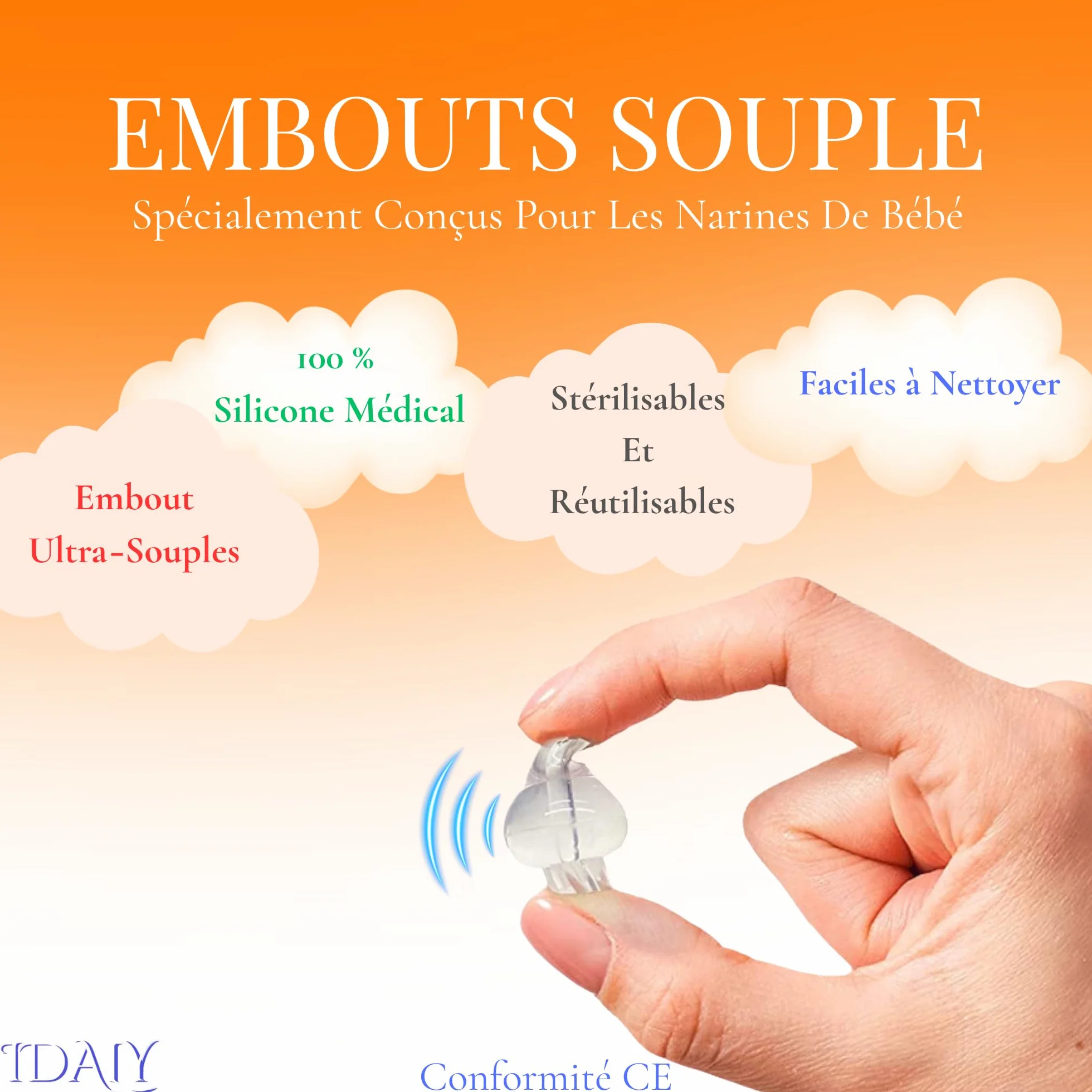 MEGA PACK 20 Olive Nasali Per Lavaggi Neonato, 20 Beccuccio Morbido Lavaggio Nasale Bambini, Olivette Silicone Riutilizzabile, Oliva Sterilizzabili - tappini Siringa Per Nasali, 20 Beccucci Ugelli.