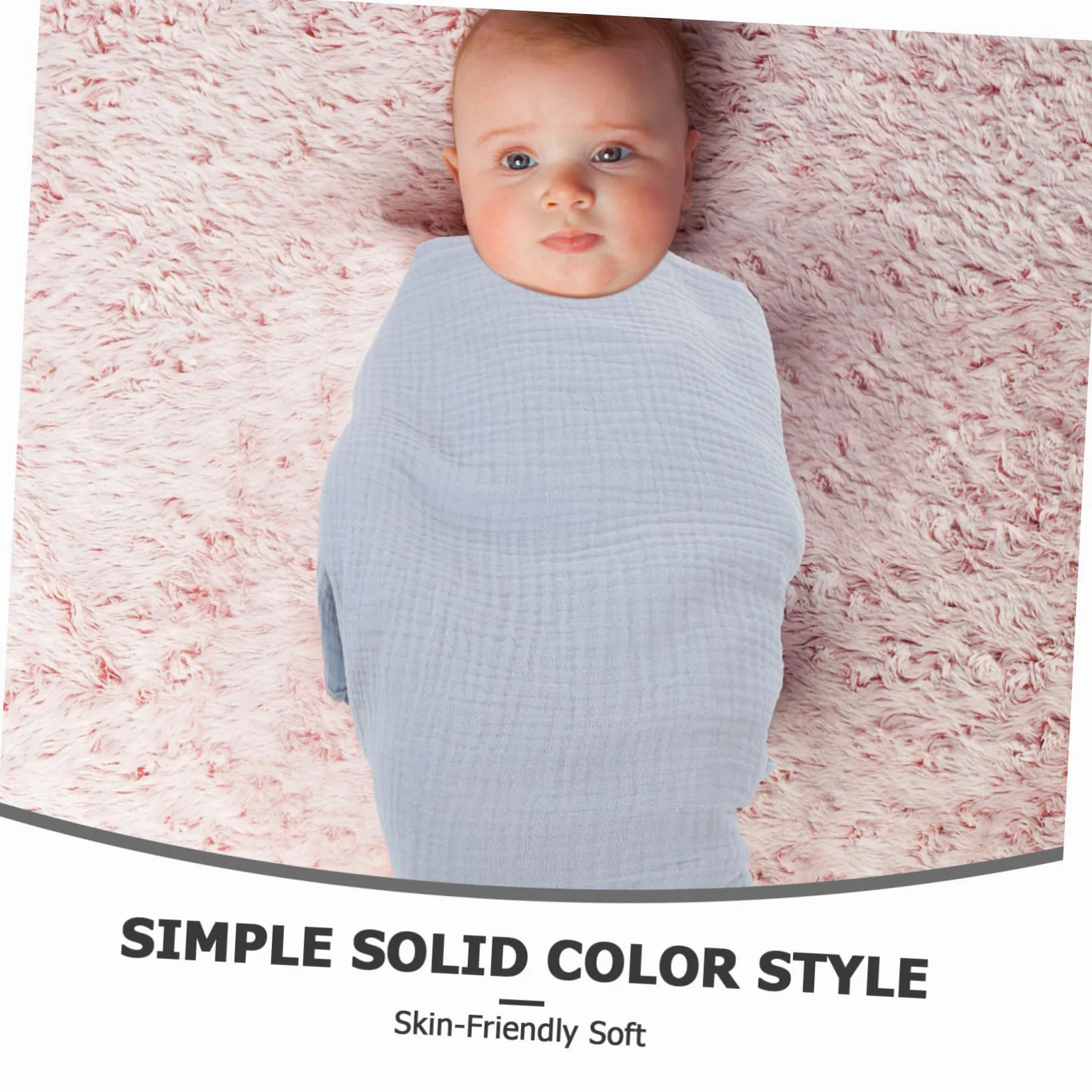 Mikikit 3 Pezzi Pz Coperta Mussola Ragazzo Ragazza Morbida Traspirante per Ragazzo Ragazza Fascia Avvolgente Unisex per Sonno e Bagno Protezione Sensibile