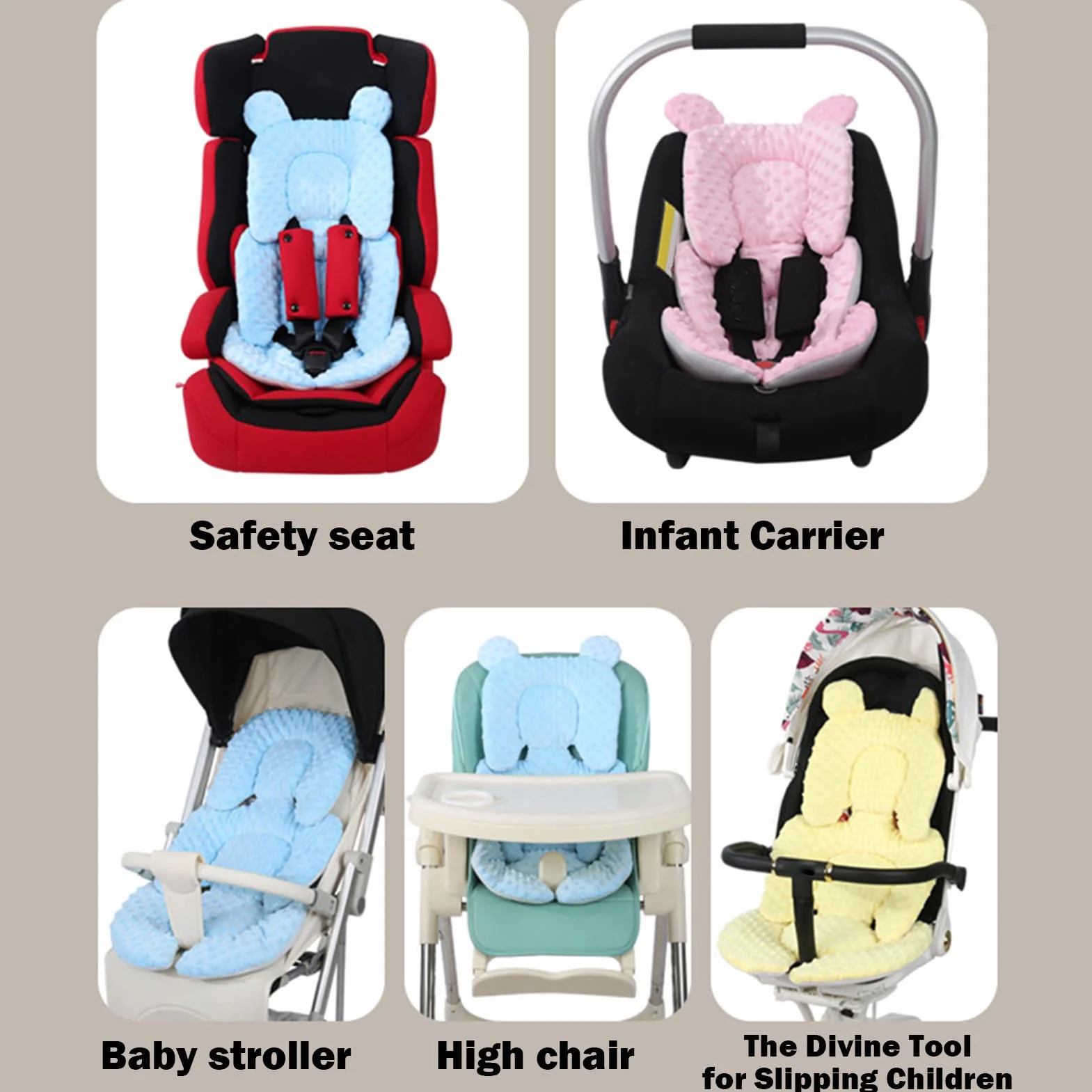 Materassino Universale Per Passeggino - Materassino Reversibile Per Passeggino, Traspirante Fodera Per Passeggino In 100% Cotone, Cuscino Bifacciale Per Seggiolino Auto E Passeggino Per L'estate