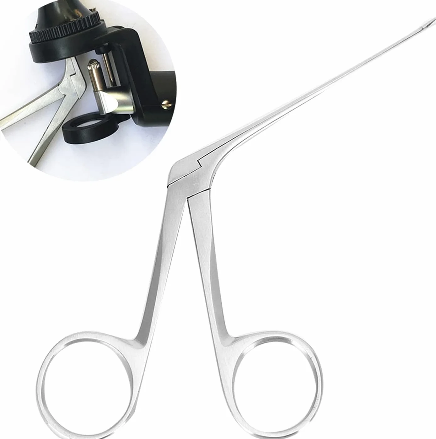 Pinze per Orecchie in Acciaio Inox Da 3", Pinze per Orecchie Medie, Pinze per Orecchie a Coccodrillo per La Pulizia Professionale Delle Orecchie | Pinzette per raccogliere e pulire le orecchie, pinzette per orecchie