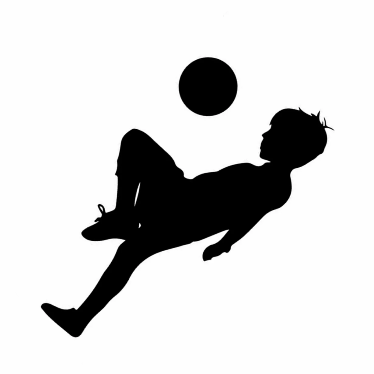 Angoily 3 Pezzi adesivo da parete calcio adesivi di calcio camera giocare calcio per adesivi neri decorazioni sport adesivi decorativi per ragazzi adesivi murali per Nero