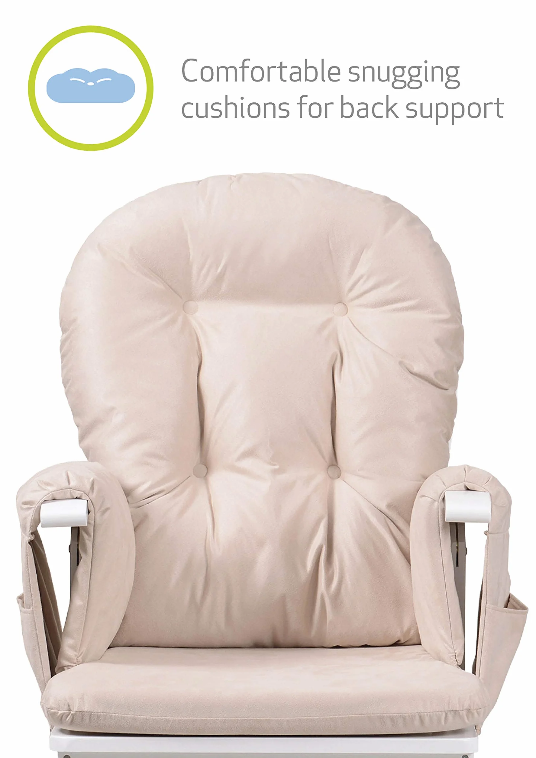 Kub Haywood Direct reclinabile e poggiapiedi, colore: bianco