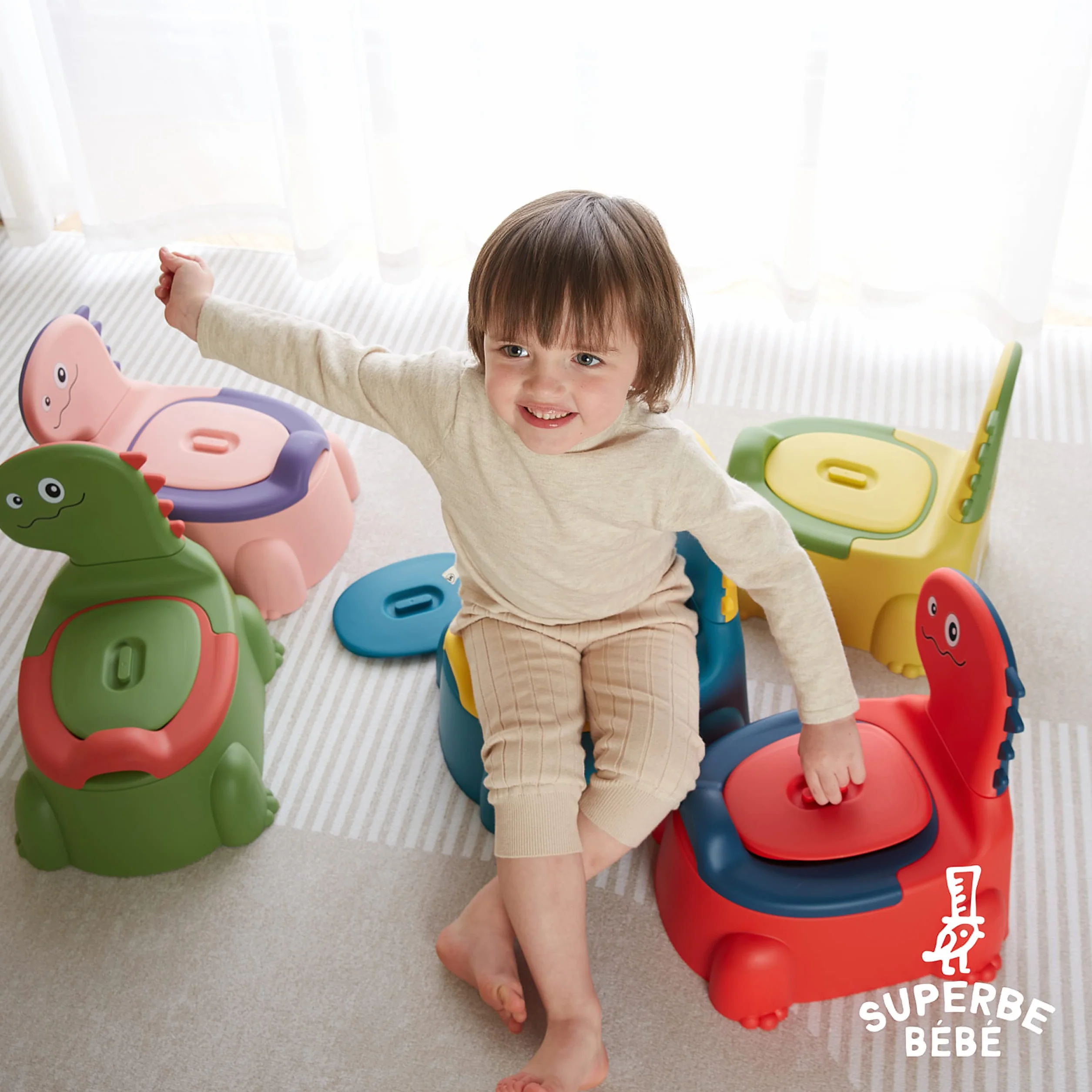 Vasino per Bambini WC - Vasetto Per Bambini WC - Per l'educazione alla toilette - Confortevole, antiscivolo, sistema anti-versamento e anti-odore - Facile da svuotare grazie alla vaschetta rimovibile