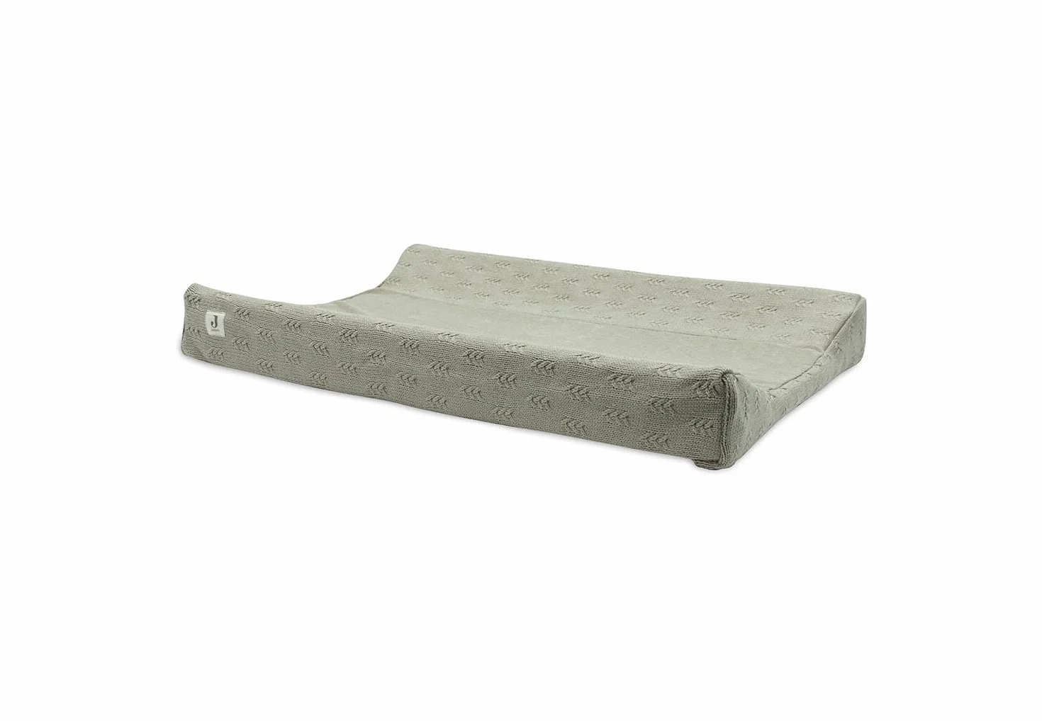 Jollein - Coprimaterasso fasciatoio 50 x 70 cm, grana Knit Olive Green
