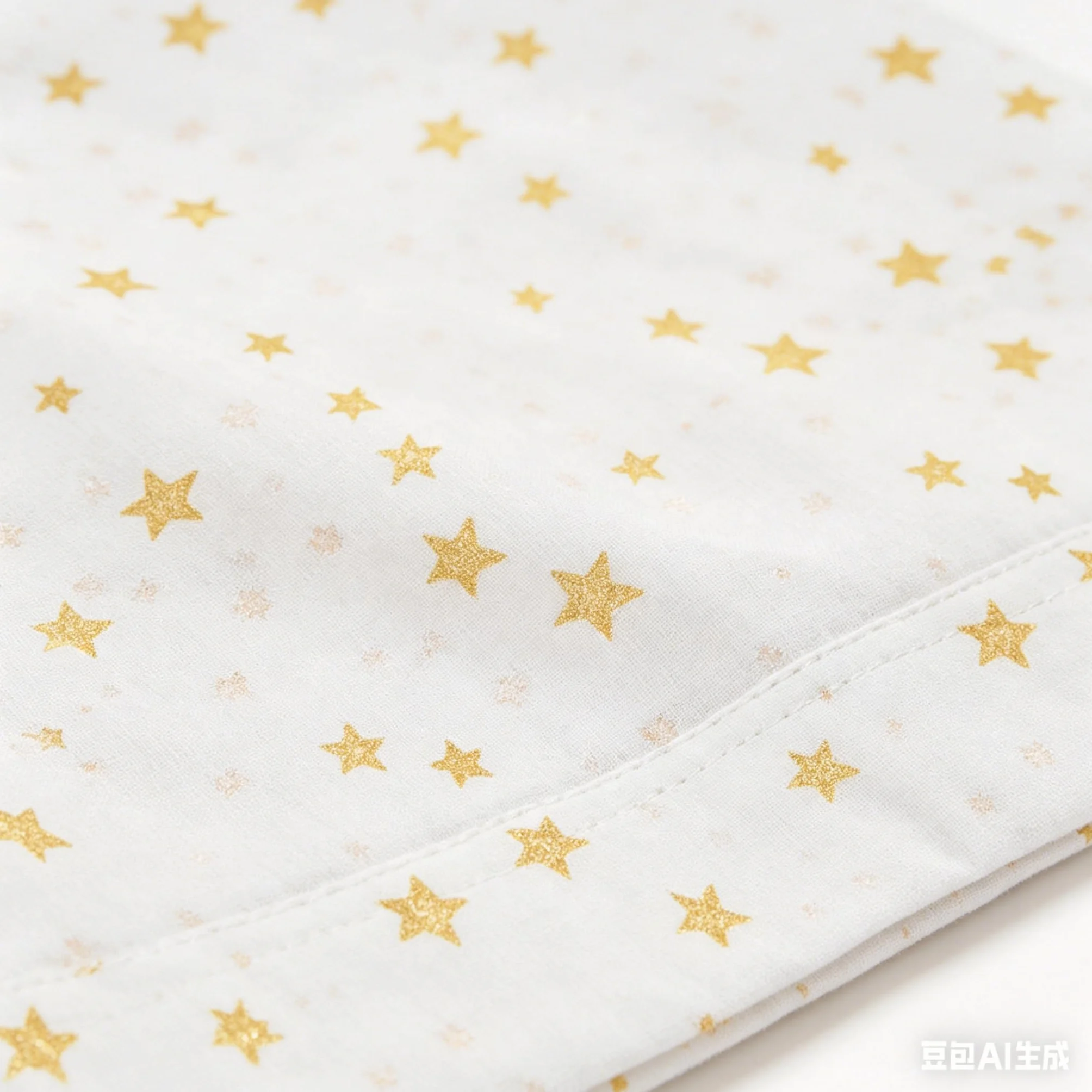 various Set Lenzuola Lettino Neonato 60x120 cm, 100% Cotone Extra Morbido, Include Lenzuolo con Angoli, Lenzuolo Sopra e Federa, Biancheria Letto Bambino Traspirante Motivo Stelle Beige